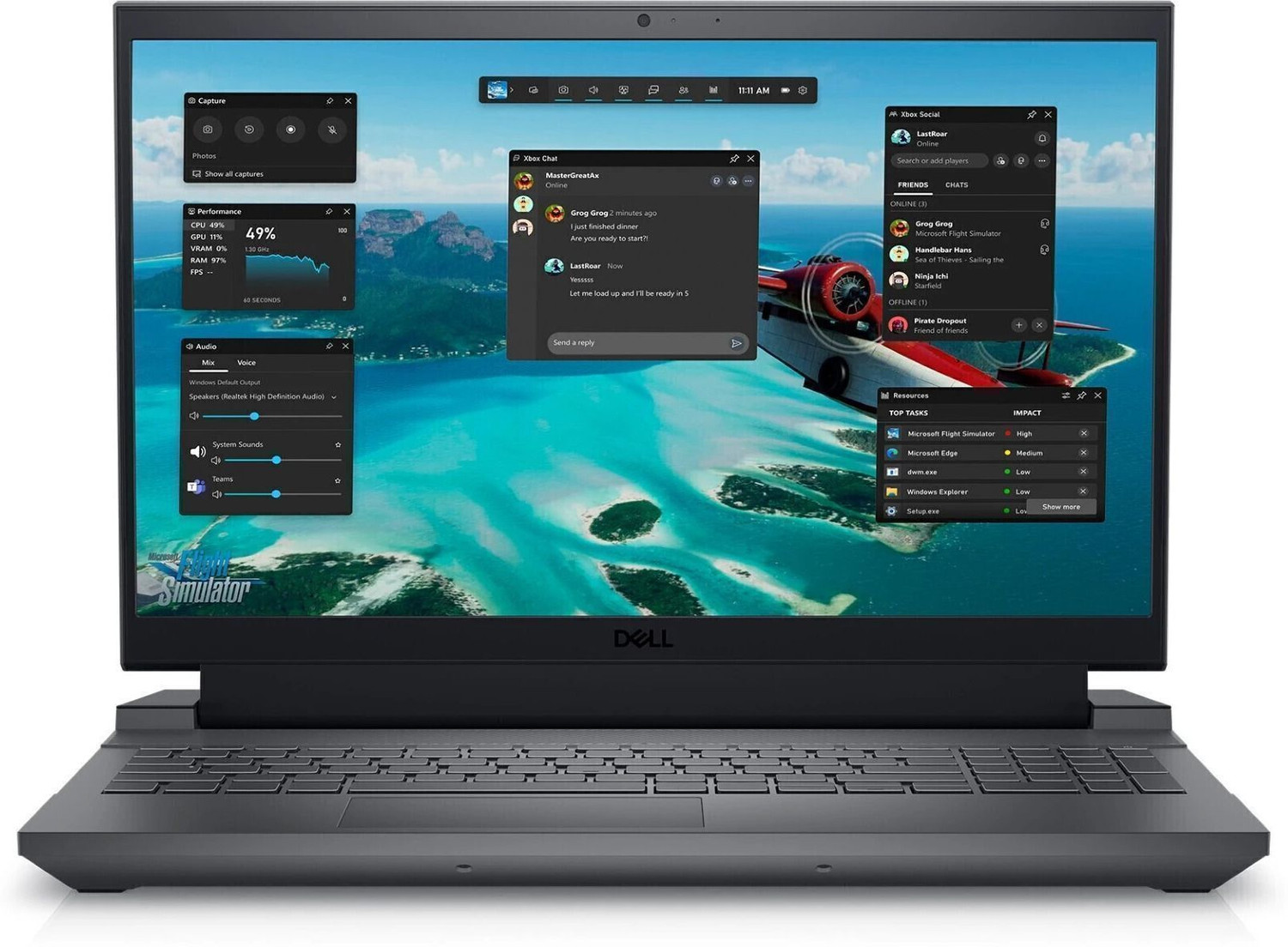 Image of DELL G15 Intel Core i5 13th Gen 13450HX - (16 GB /512 GB SSD /Windows 11 Home /6 GB Graphics /NVIDIA GeForce RTX 3050 /120 Hz) 5530 Gaming Laptop