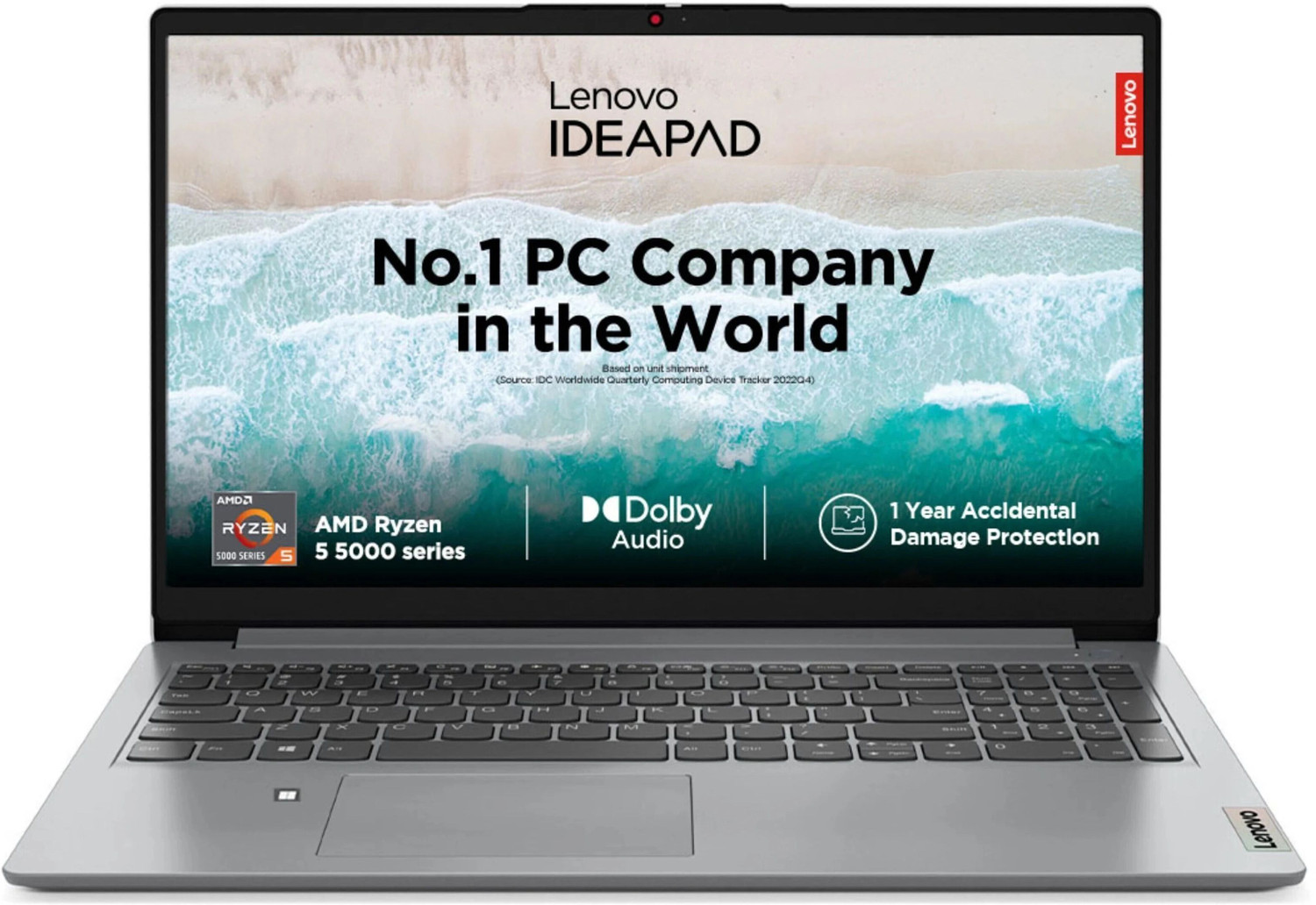Image of Lenovo AMD Ryzen 5 Hexa Core - (8 GB /512 GB SSD /Windows 11 Home) 15ACL6 | 15ALC7 2 Thin and Light Laptop