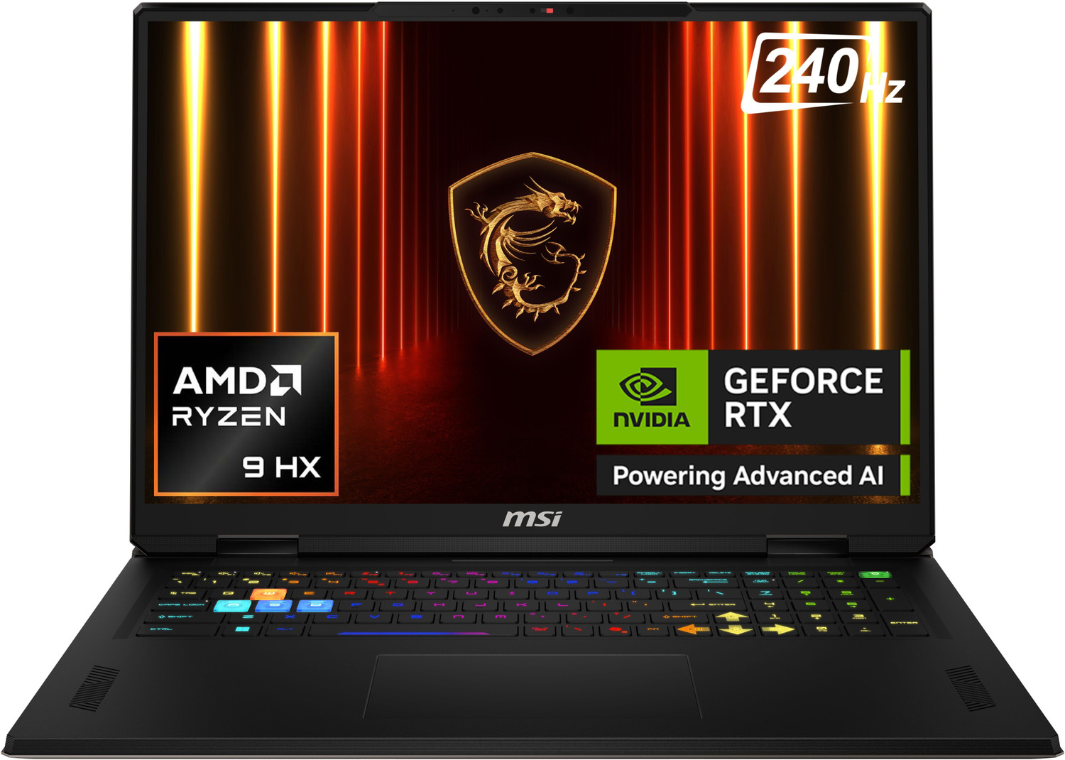 Image of MSI Vector A18 HX AMD Ryzen 9 16 Core 9955HX - (32 GB /2 TB SSD /Windows 11 Home /12 GB Graphics /NVIDIA GeForce RTX 5070 Ti /240 Hz) Vector A18 HX A9WHG-033IN Gaming Laptop