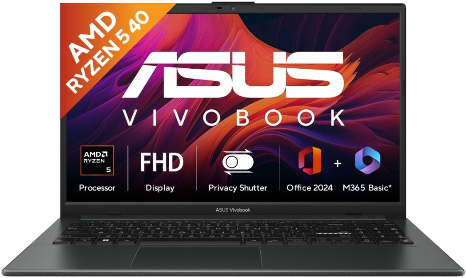 Image of ASUS Vivobook Go 15 (2026) AMD Ryzen 5 40 - (16 GB /512 GB SSD /Windows 11 Home) E1504FA-IN2817WS Thin and Light Laptop