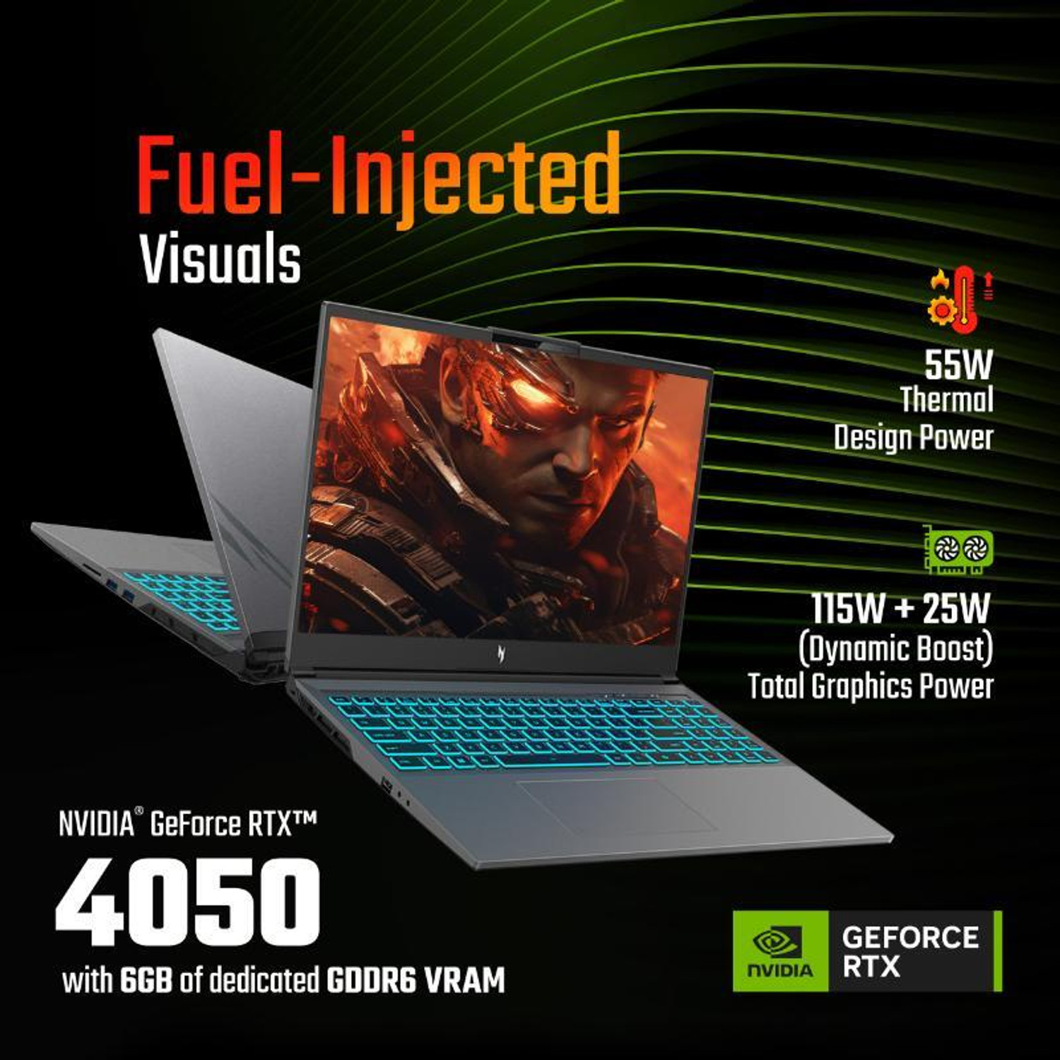 Image of Acer Nitro 5 Intel Core i7 14th Gen 14650HX - (16 GB /1 TB SSD /Windows 11 Home /6 GB Graphics /NVIDIA GeForce RTX 4050) AN516-73G1 Gaming Laptop