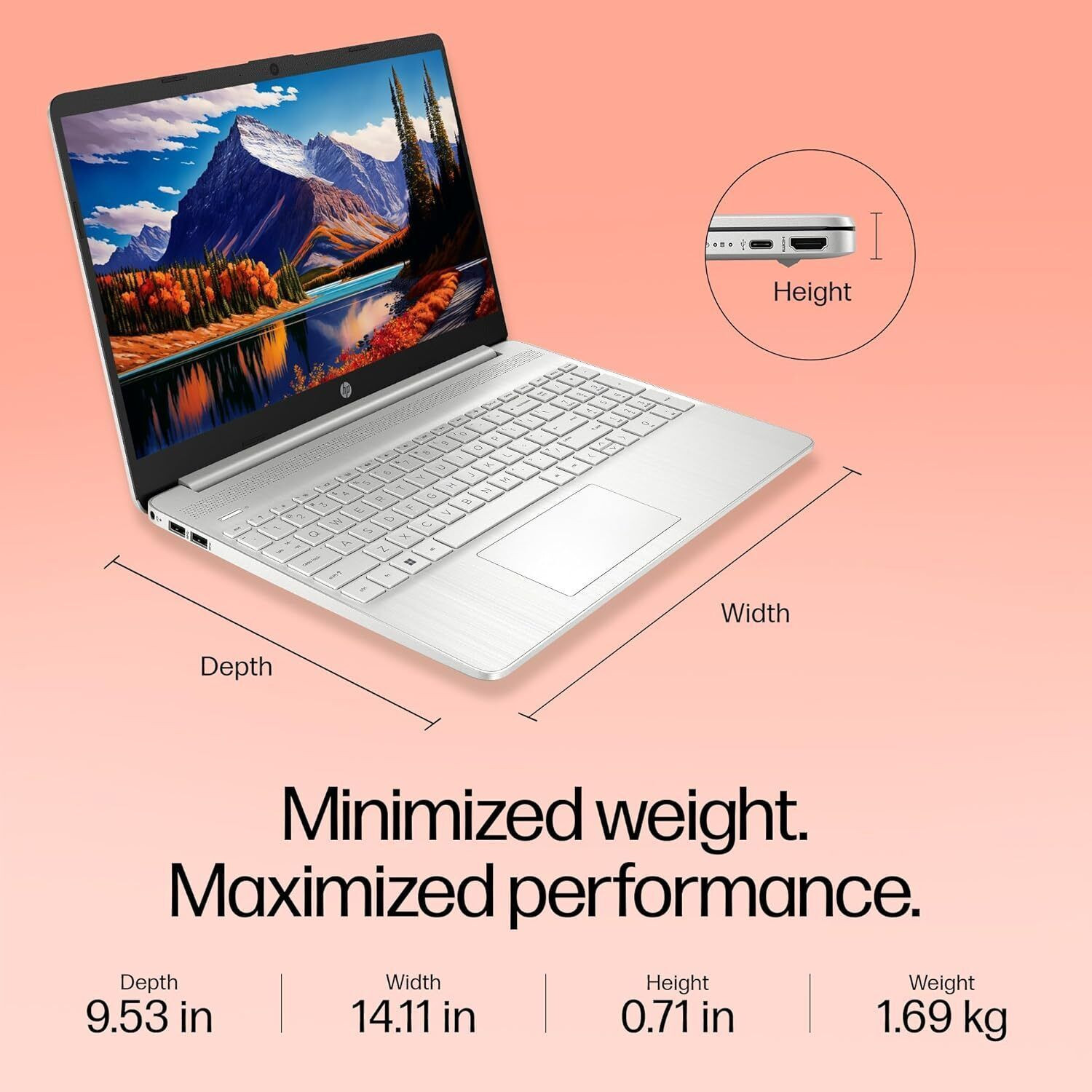 Image of HP Intel Core i5 12th Gen - (16 GB /512 GB SSD /Windows 11 Home) 14s-cf3006TP Thin and Light Laptop