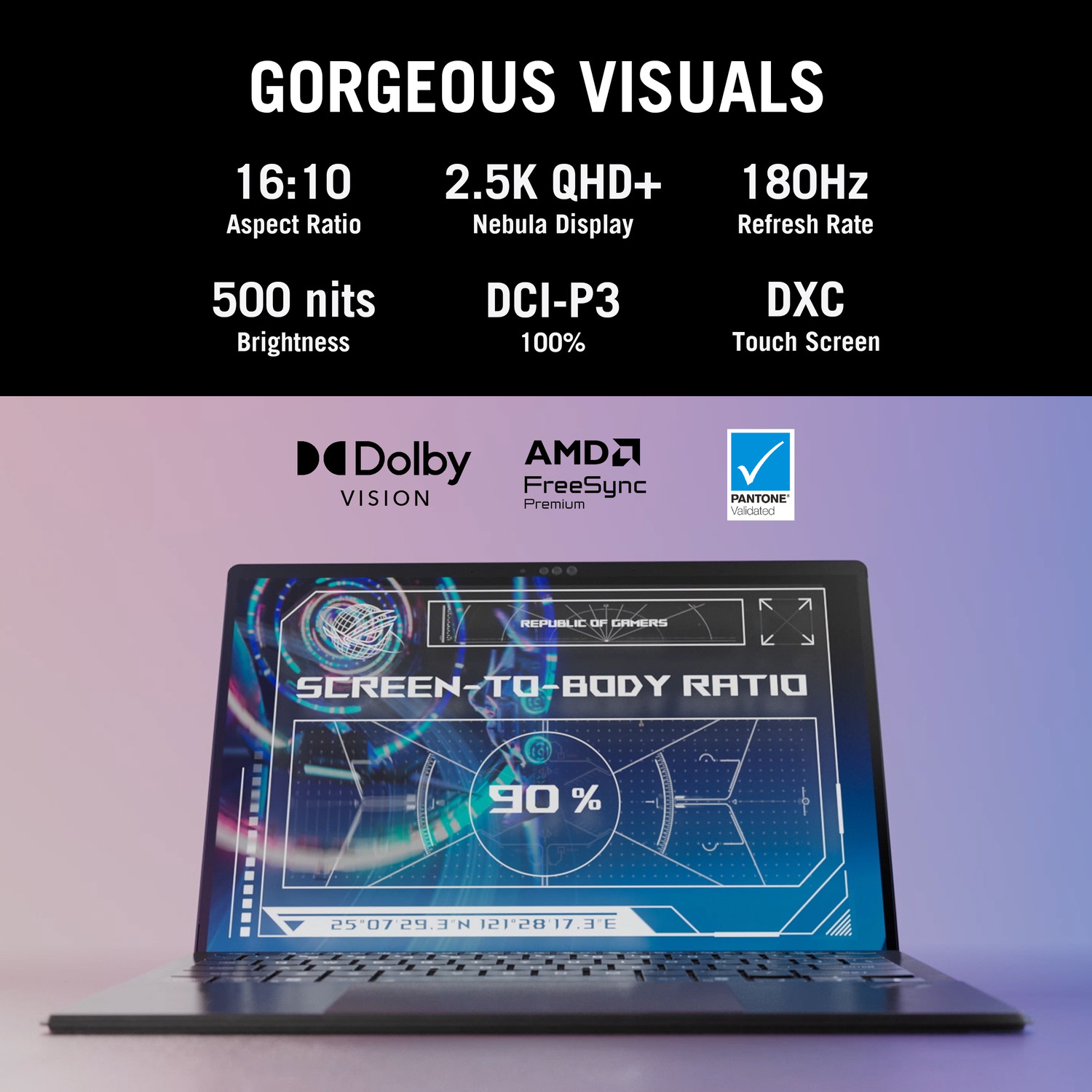 Image of ASUS ROG Flow Z13 (2025) with Office 2024 + M365 Basic* AMD Ryzen AI Max - (32 GB /1 TB SSD /Windows 11 Home /AMD Radeon Radeon /180 Hz) GZ302EA-RU420WS 2 in 1 Gaming Laptop