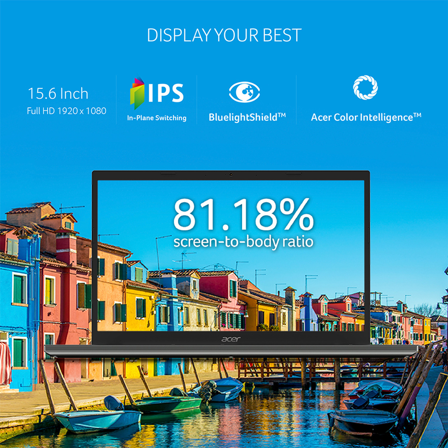 Image of Acer Aspire 5 Intel Core i5 12th Gen 1235U - (8 GB /512 GB SSD /Windows 11 Home) A515-57 Thin and Light Laptop