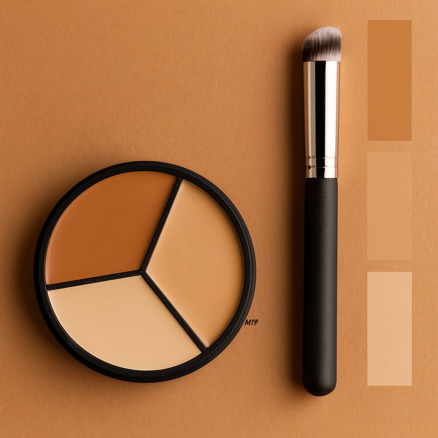BLANC BEAUTE 3in1 pro Concealer Palette With Brush m19 Concealer