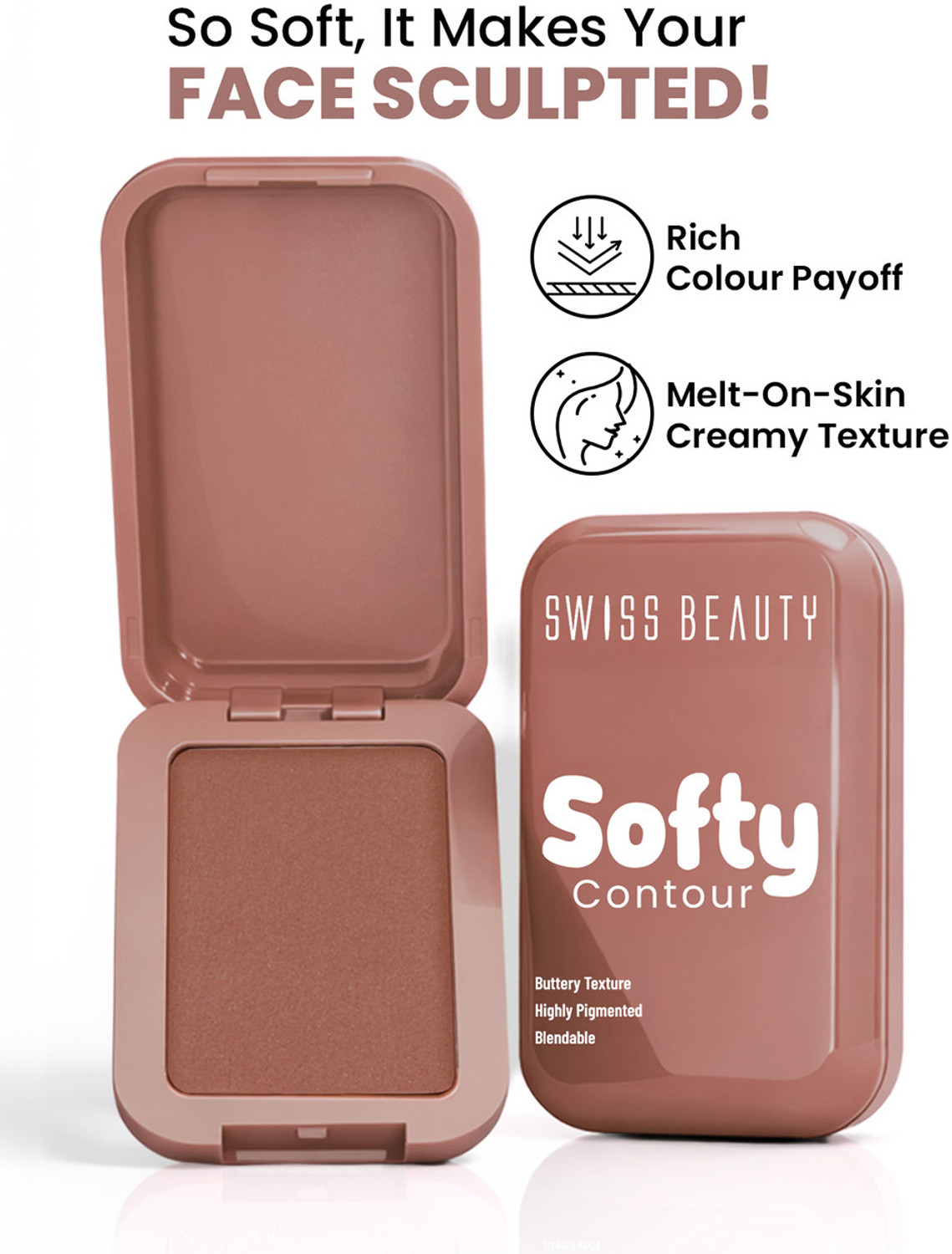 Image of SWISS BEAUTY Softy Contour Concealer | Smooth Blendable Matte Finish Long Lasting Concealer