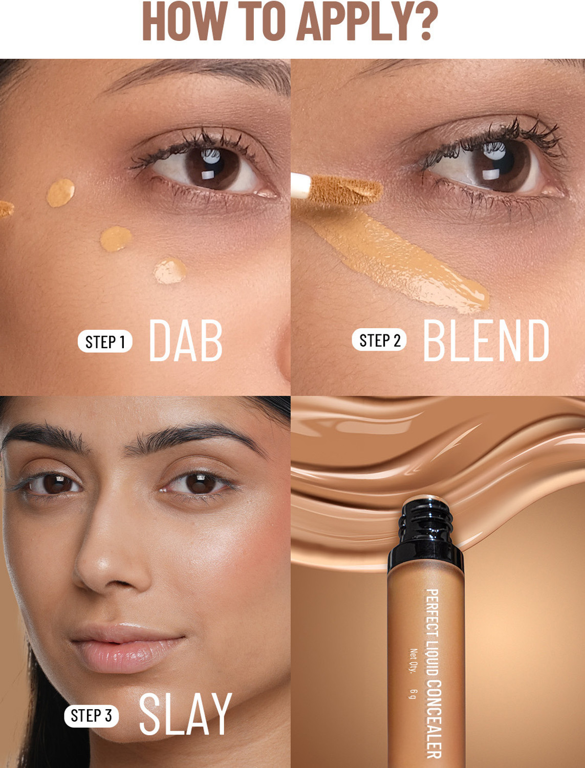 Image of SWISS BEAUTY Liquid Lightweight Concealer | Full Coverage | Easy Blend | Matte Finish Concealer