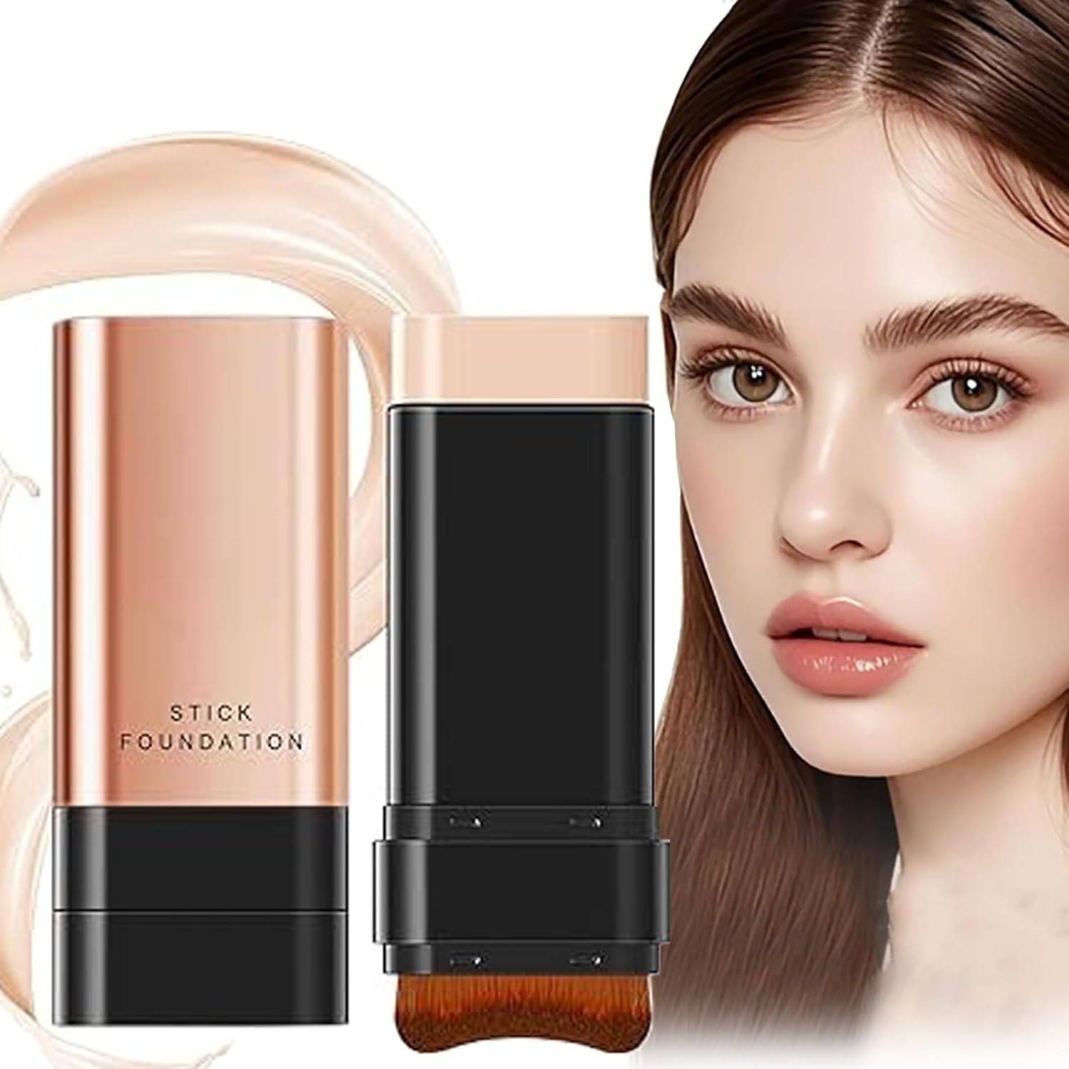 ARDAKI 2in1 Luxury Flawless Eraser Concealer Stick with Brush, Korean Waterproof Makeup Concealer