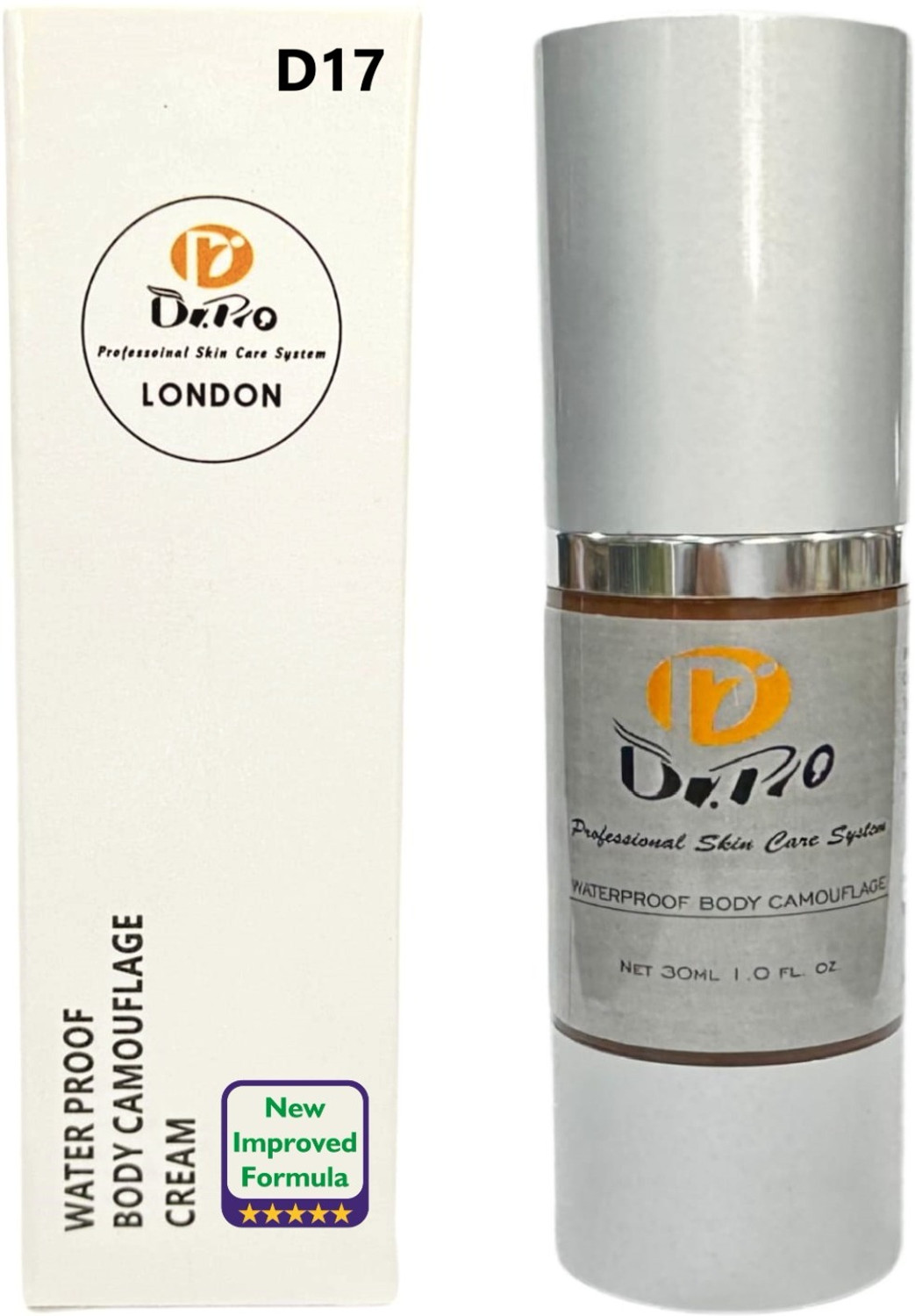 Image of Dr Pro Waterproof Body Camouflage Concealer (D17, 30 ml)