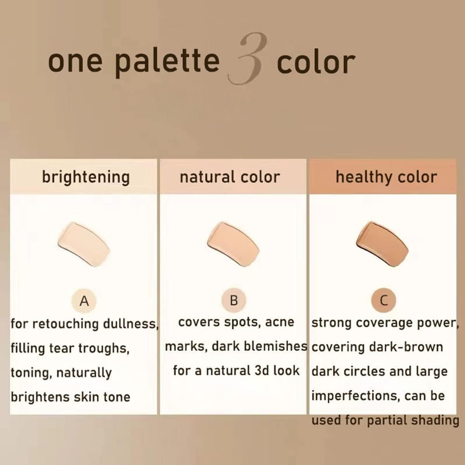 Image of Morbee 3IN1+6IN1 CONCEALER | GLOSSY LOOK | COMBO PACK Concealer BR WW17 Concealer