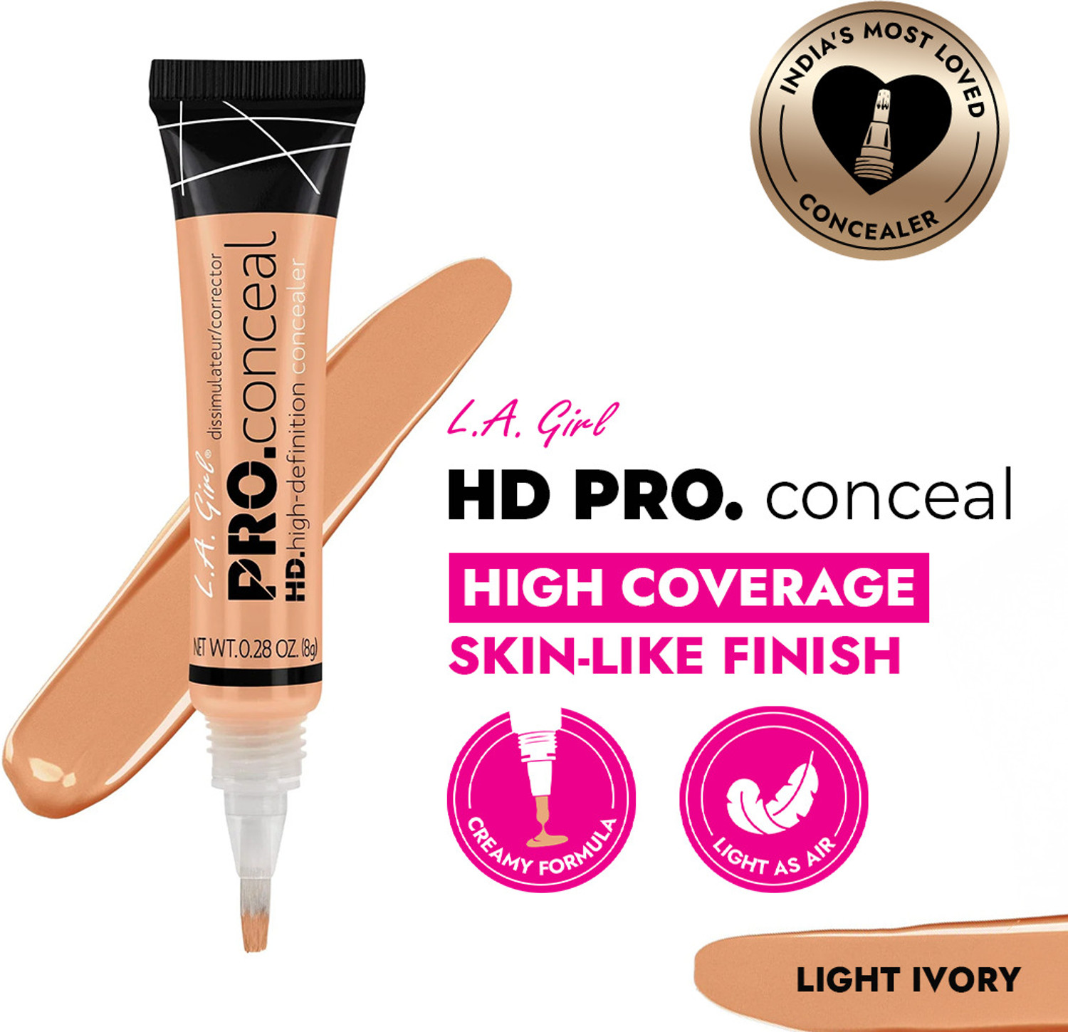 Image of L.A. Girl Hd Pro Conceal High Coverage Skin Like Finish Concealer