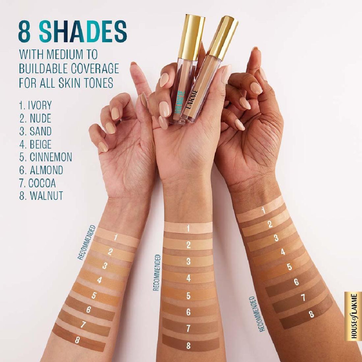 Image of Lakme 9to5 Hya Matte Liquid Concealer Cocoa 2ml Concealer
