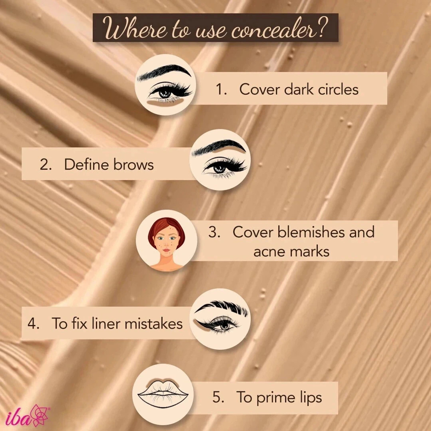 Image of Iba Must Have Waterproof Concealer - Light Shade Concealer