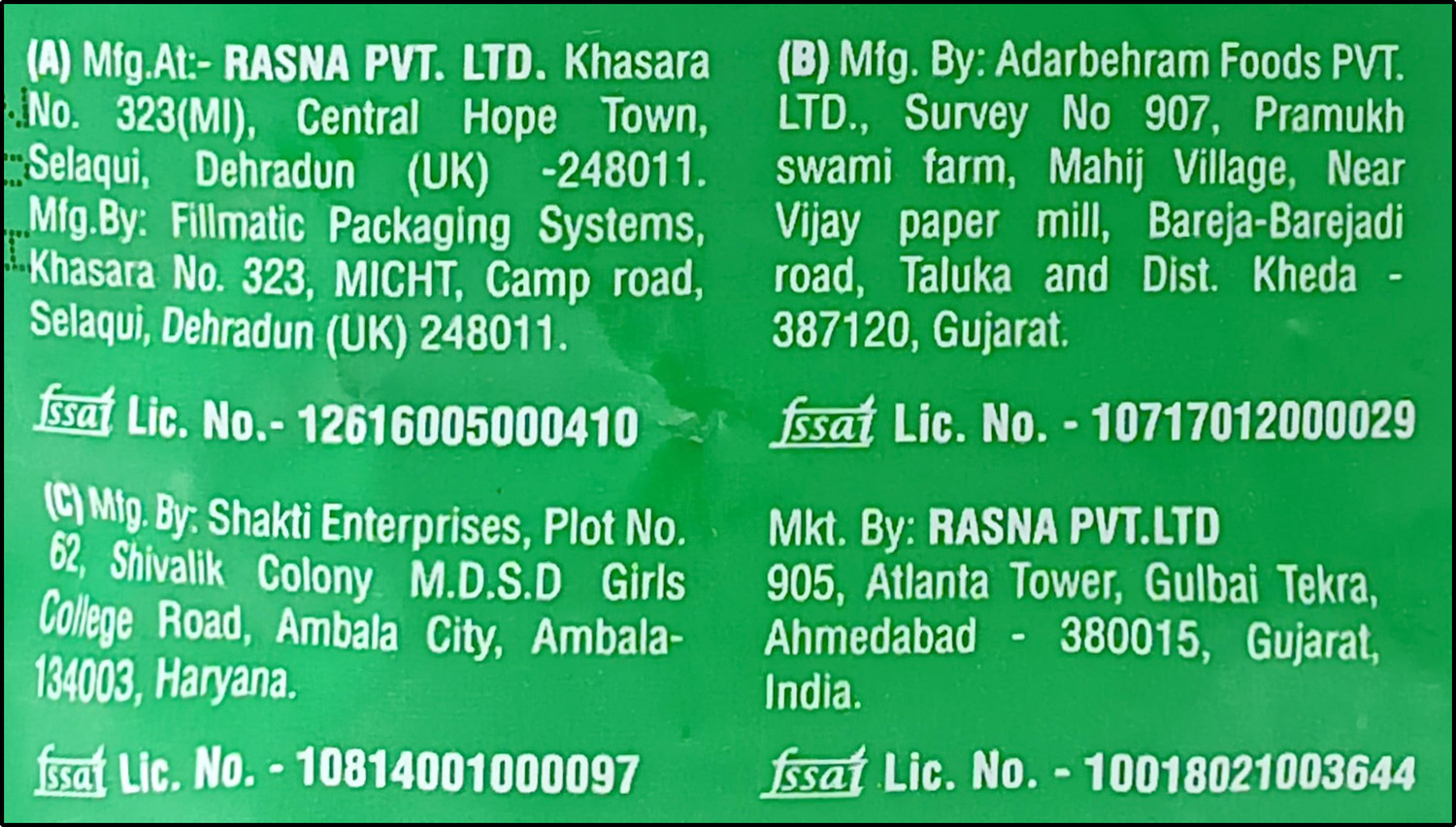 Image of Rasna Instant Nimbupani
