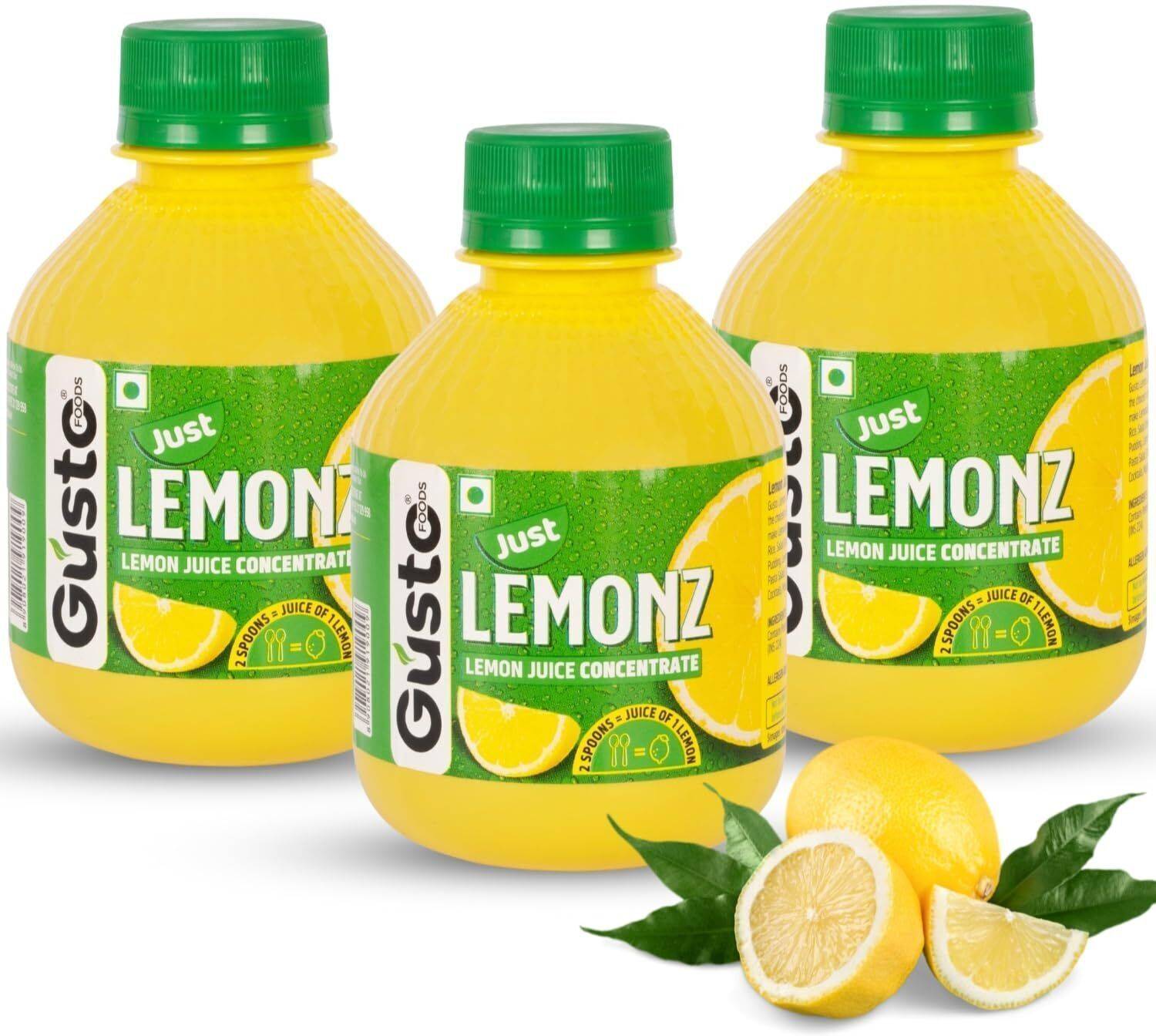 Gustofoods Lemon Juice Concentrate Equivalent To 60 Lemons Pocket