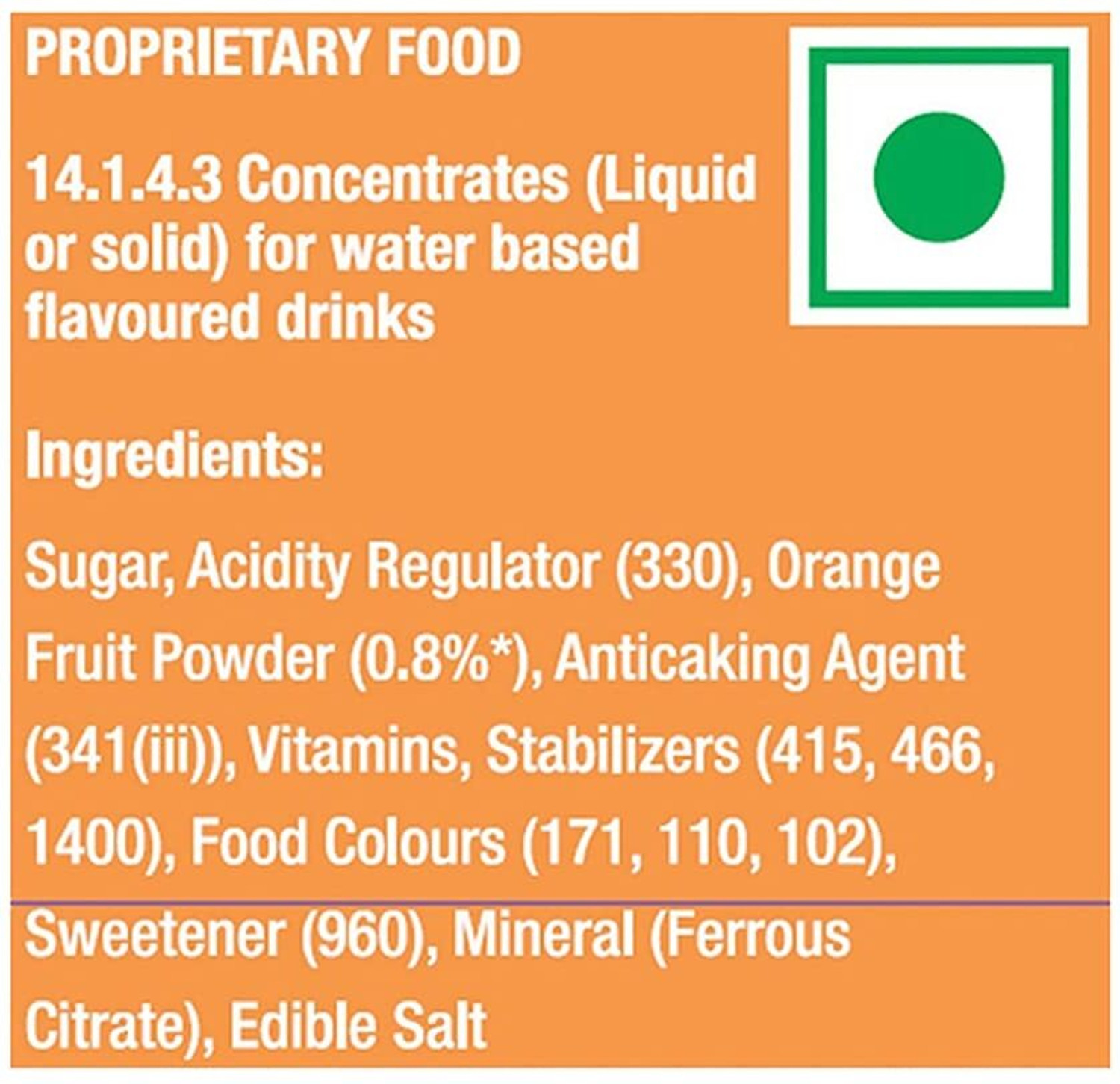 Image of TANG Orange Instant Drink Mix, 500g