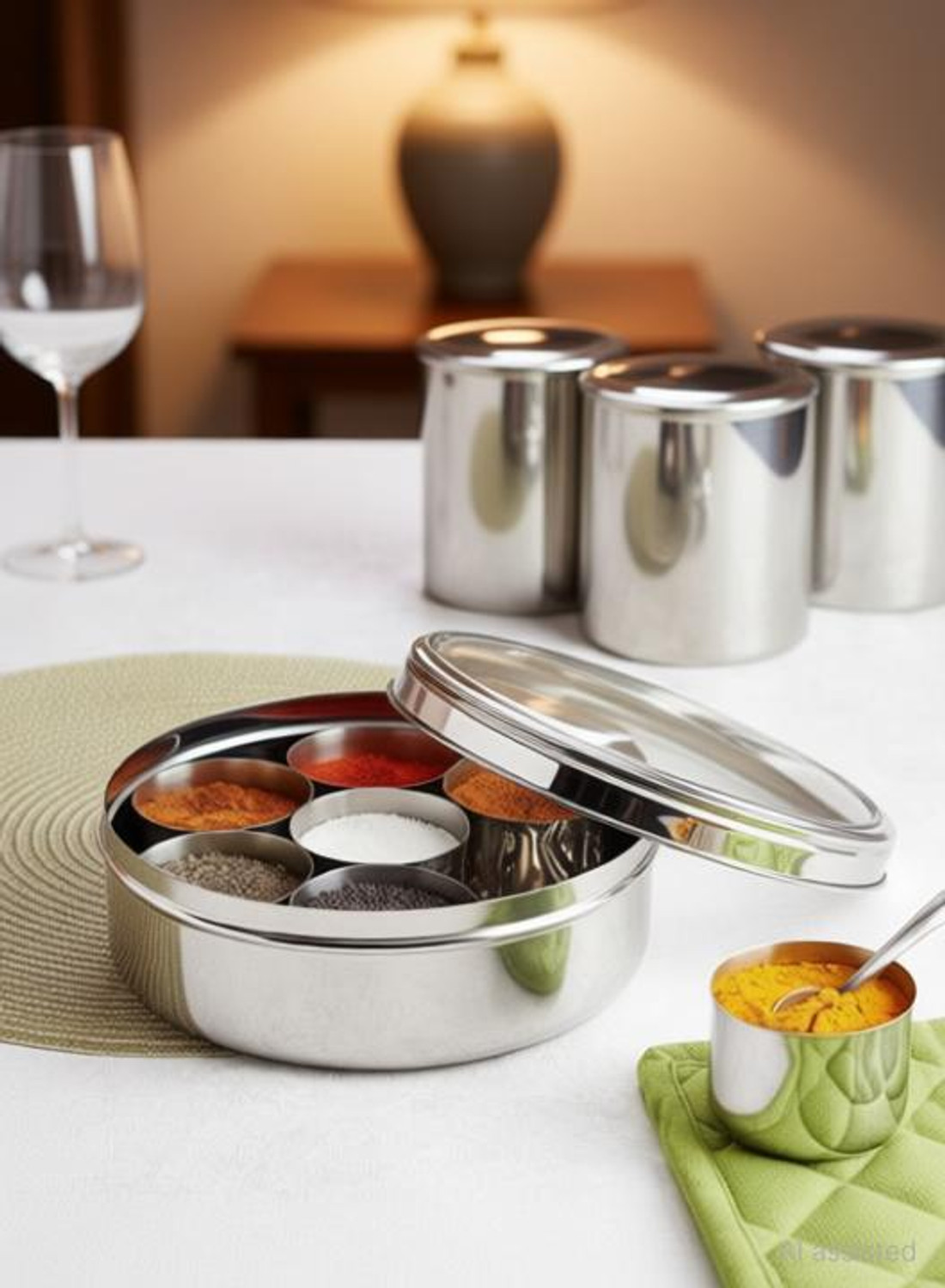 Image of Shree Gautam Enterprises Spice Set Stainless Steel
