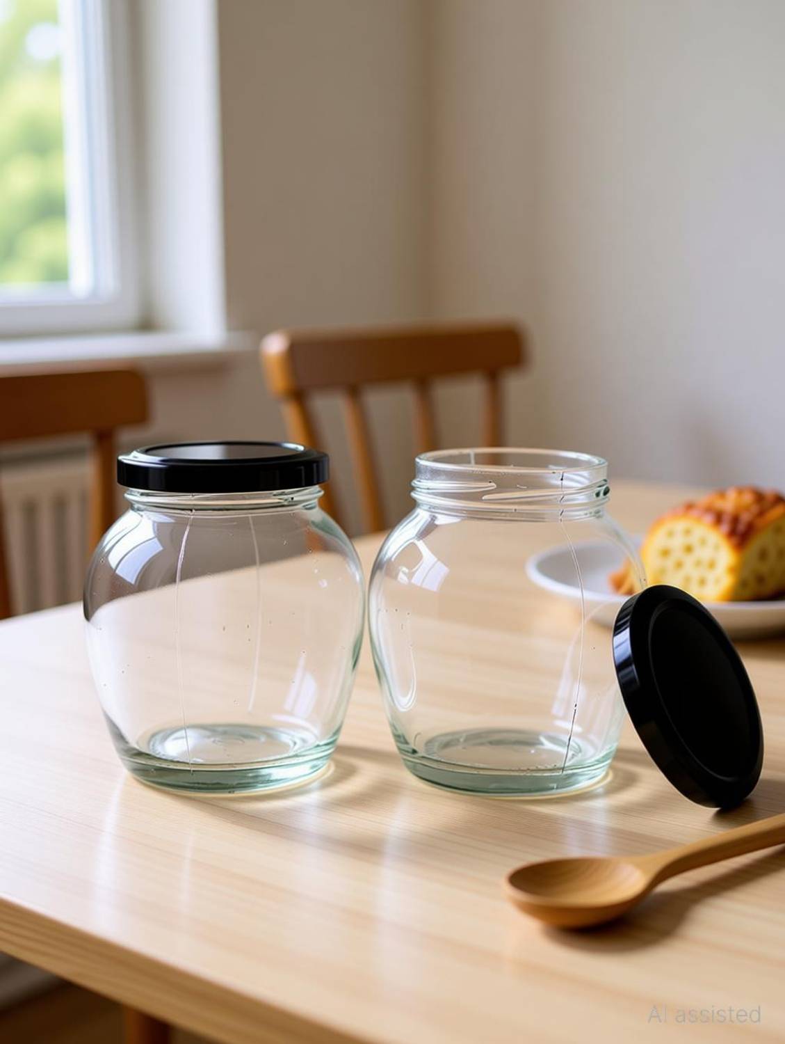 Adhunyk Plastic Honey Jar - 350 ml