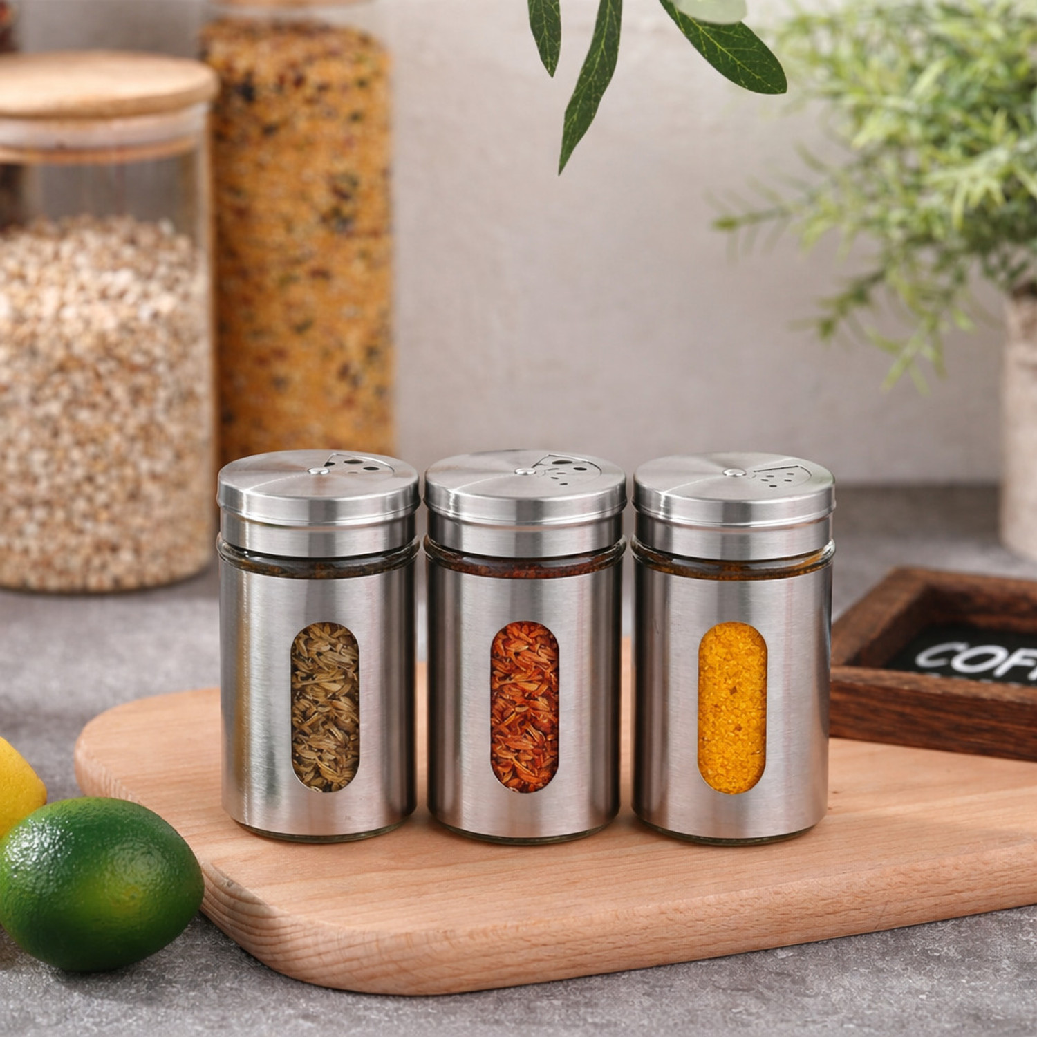 Image of JG Enterprise Salt & Pepper Set Stainless Steel