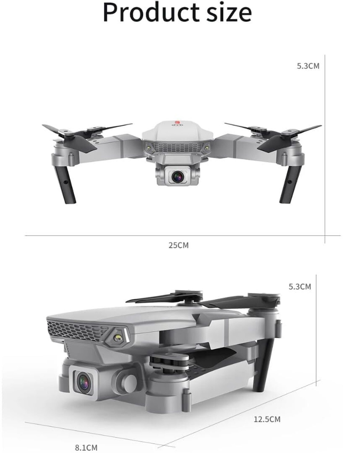 Image of DRONEZA Mini 4K HD Foldable Drone with FPV Live & 3D Flips 8.2 GHz AM4 4 Core Processor Designed for Server