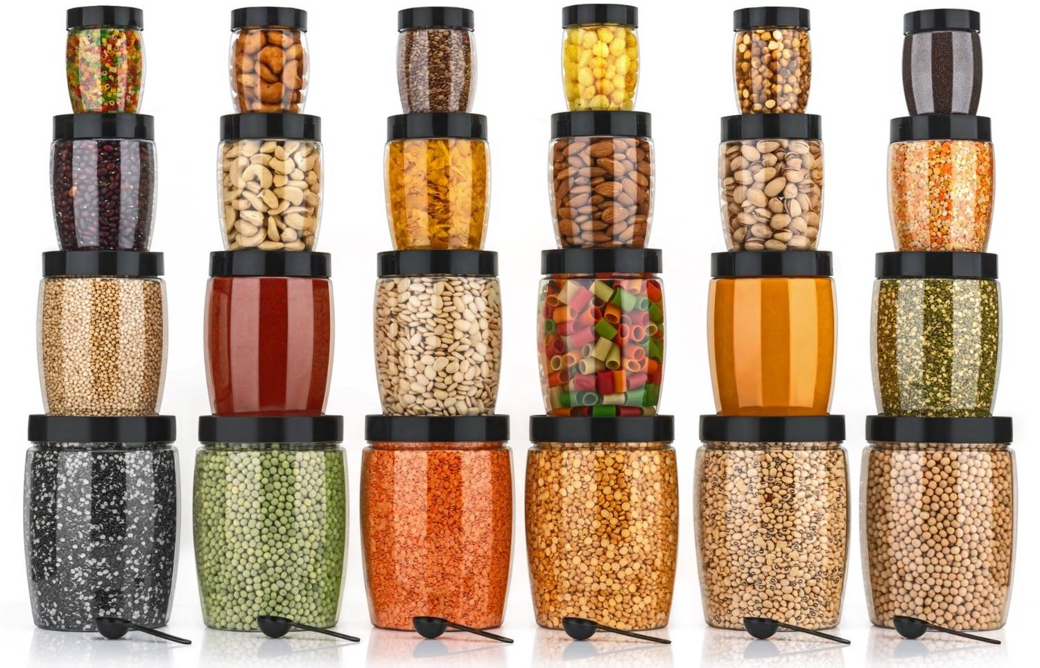 Snowberry Plastic Grocery Container - 1200 ml, 650 ml, 350 ml, 250 ml