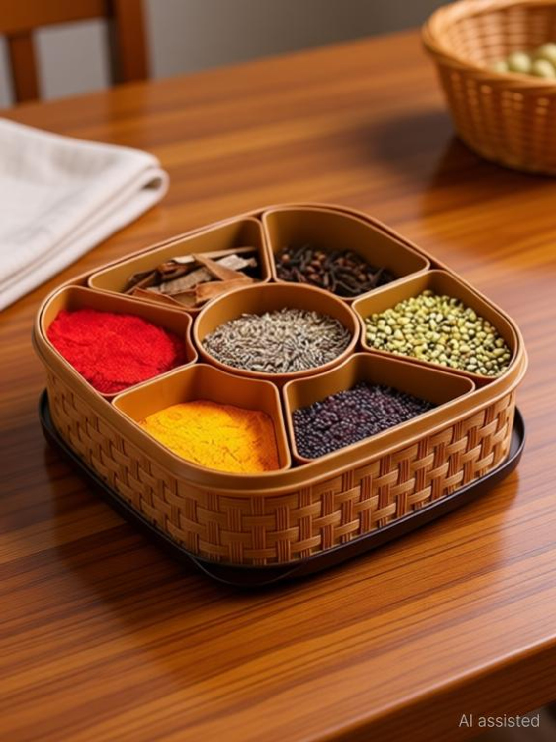Image of Hiral Enterprise Spice Set Plastic (1 Piece)