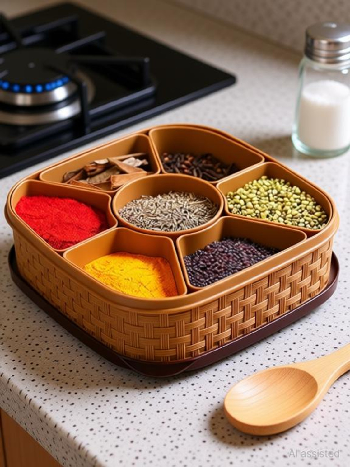 Image of Hiral Enterprise Spice Set Plastic (1 Piece)