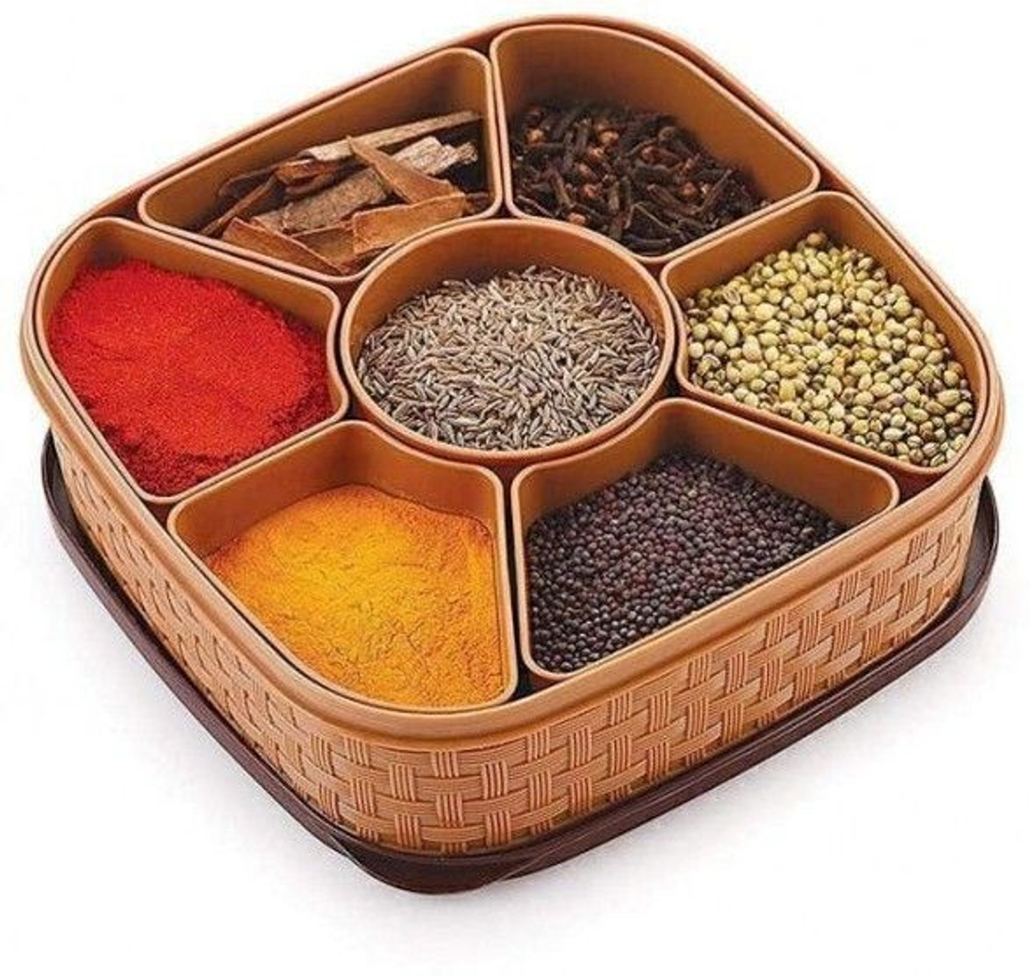 Image of Hiral Enterprise Spice Set Plastic (1 Piece)