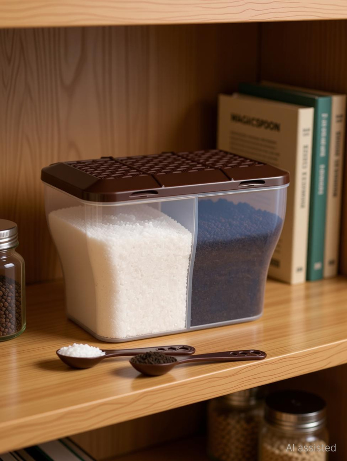 Image of MAGICSPOON Polypropylene Tea Coffee & Sugar Container - 2000 ml
