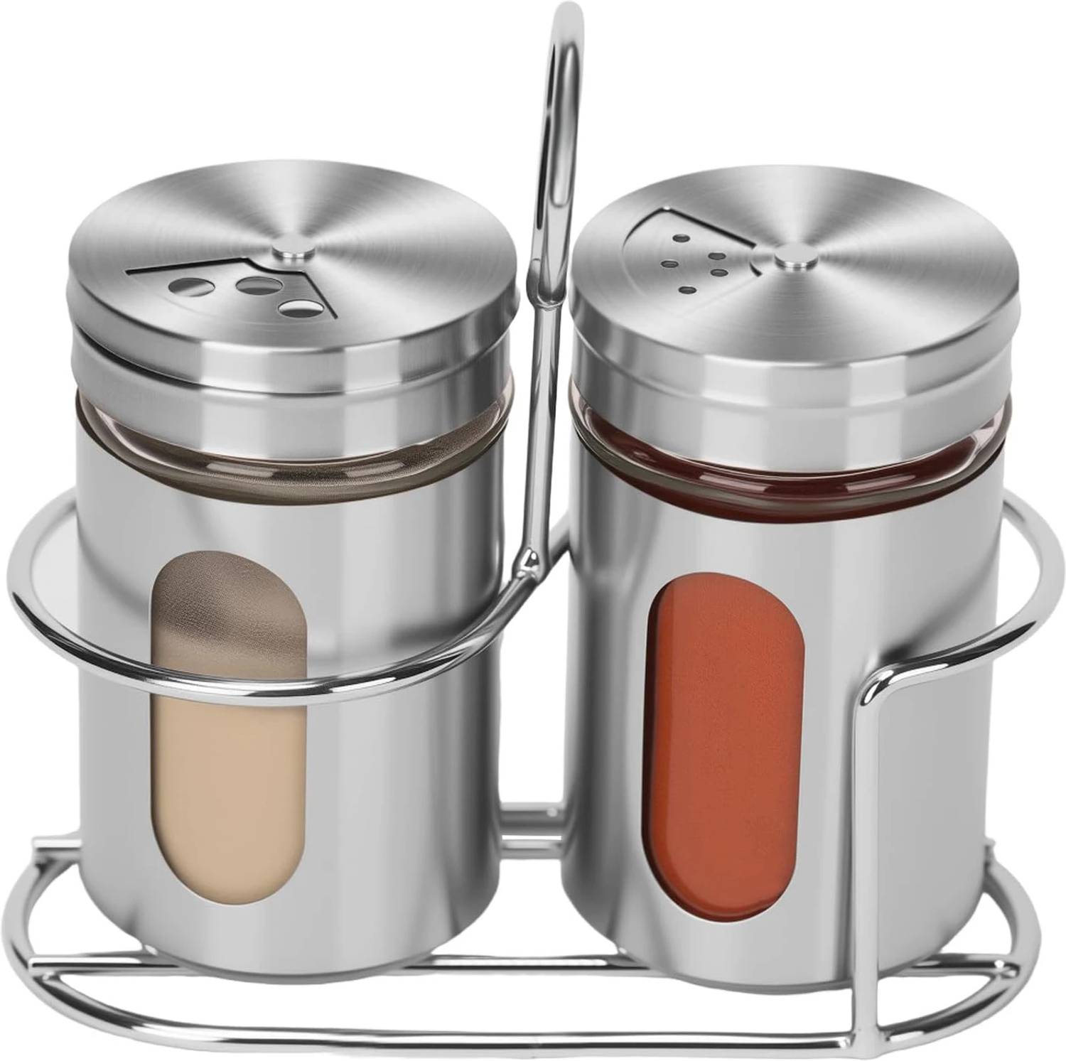 Avastro Salt & Pepper Set Glass, Steel