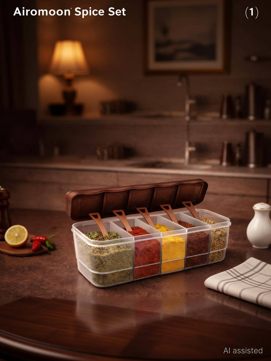 AIROMOON Spice Set Plastic