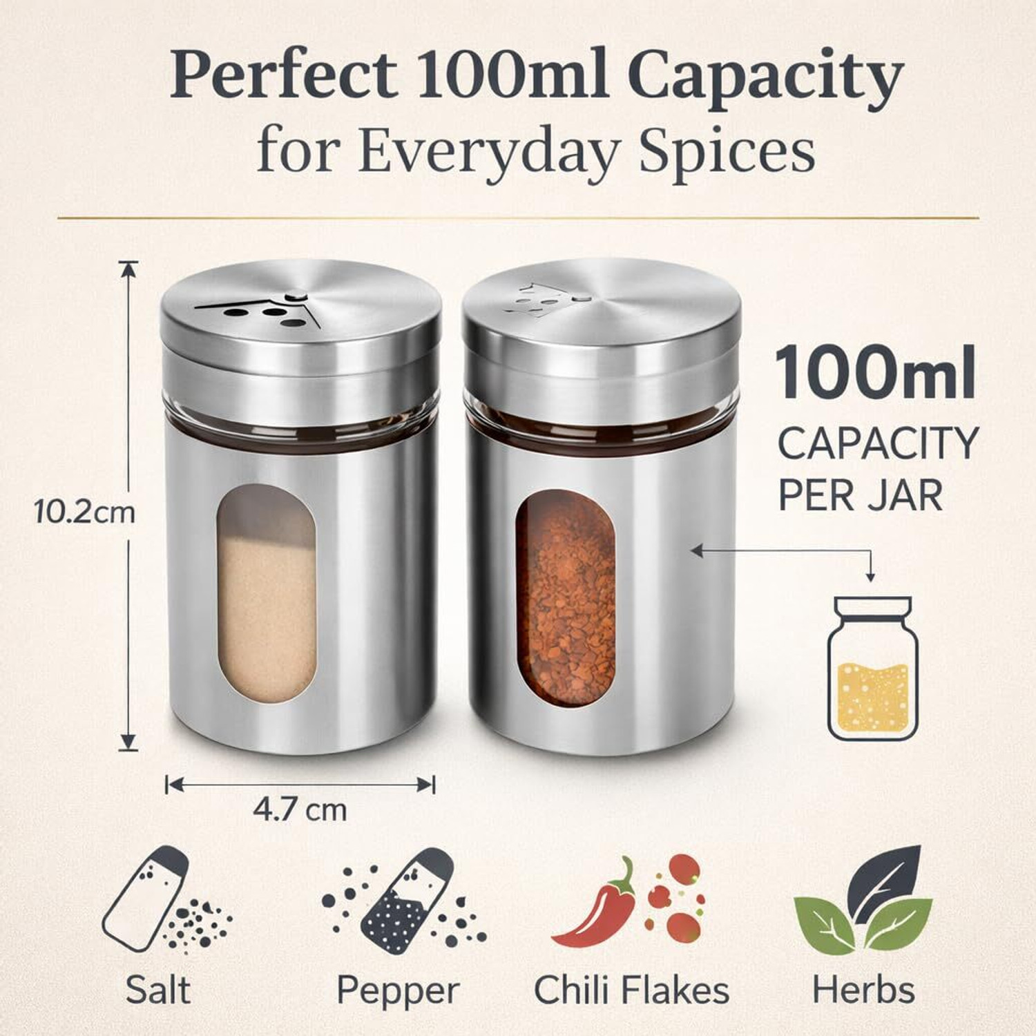 Image of JG Enterprise Salt & Pepper Set Steel