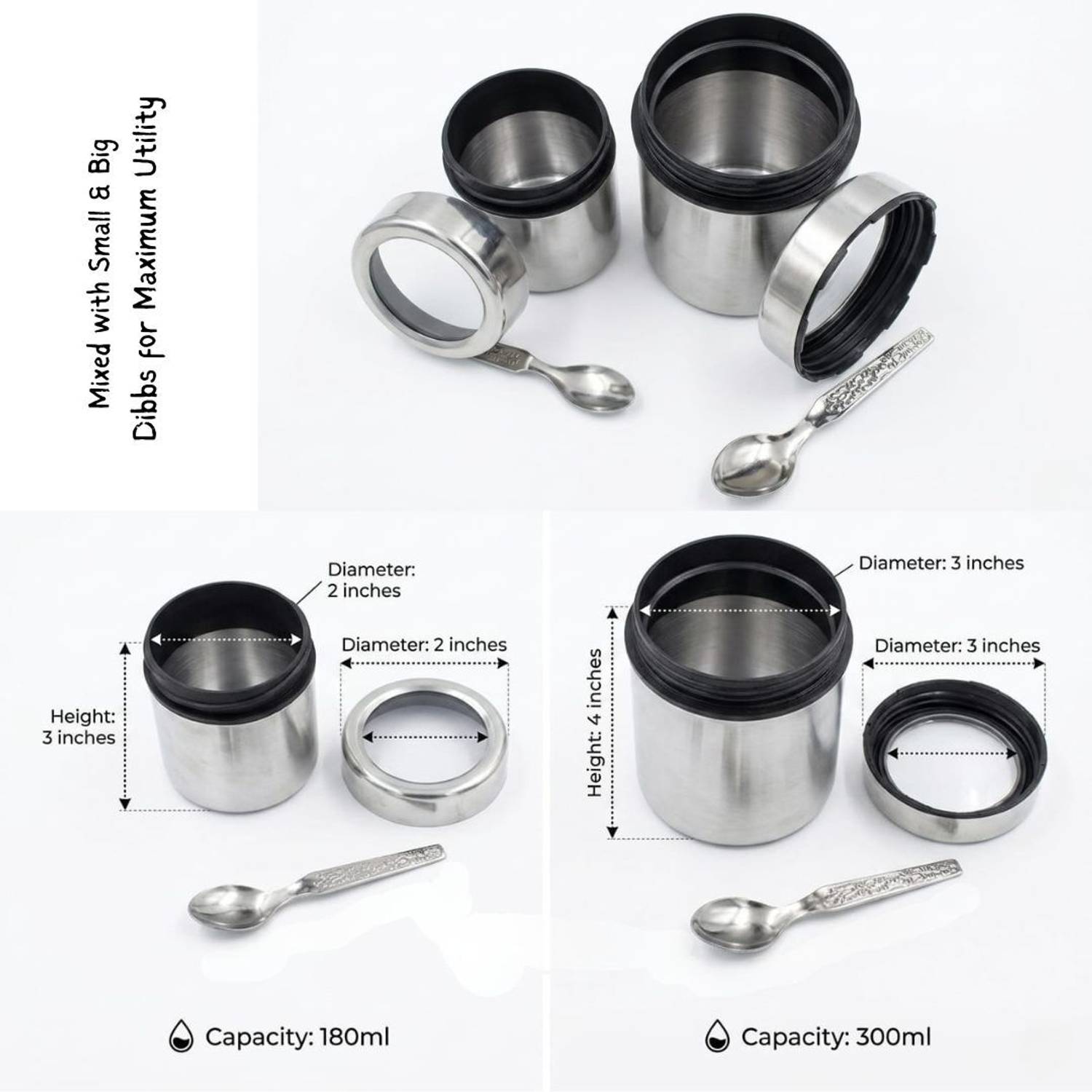 ECOLEX 11-Piece Stainless Steel Spice Organizer - Image 4