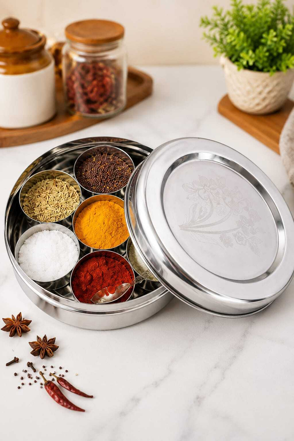 Image of Falalnaaz Spice Set Stainless Steel