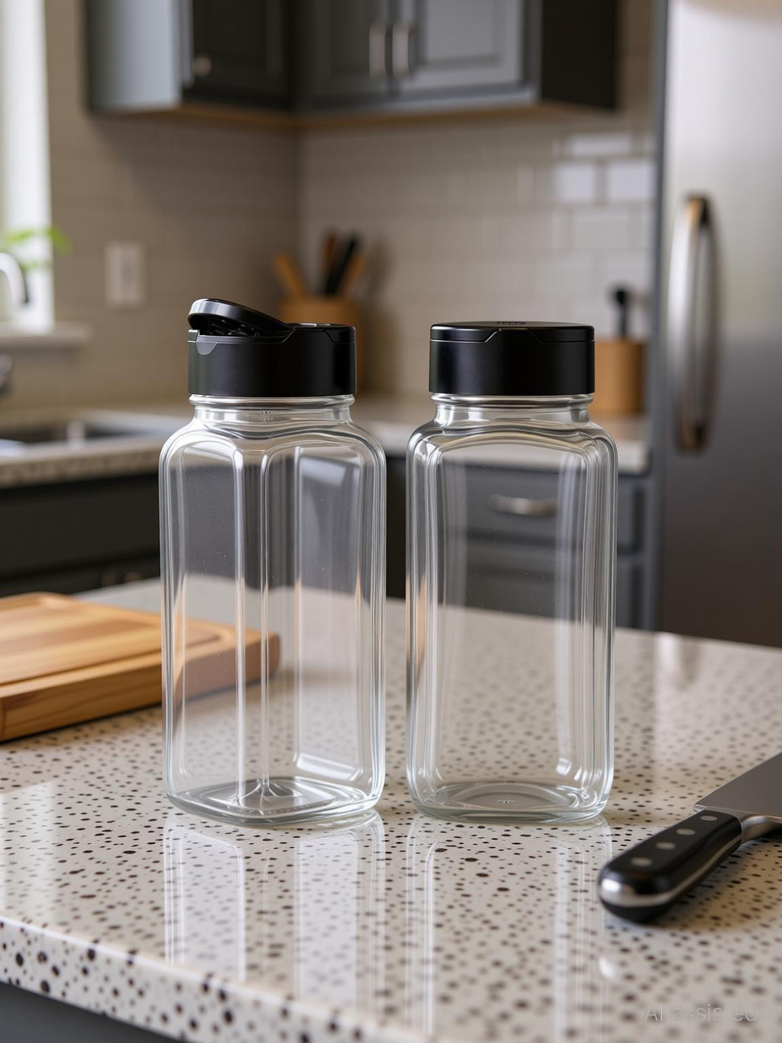 Image of JG Enterprise Salt & Pepper Set Glass