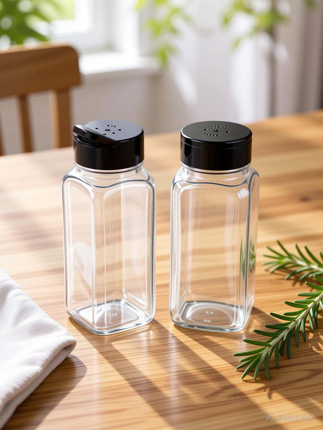 Image of JG Enterprise Salt & Pepper Set Glass