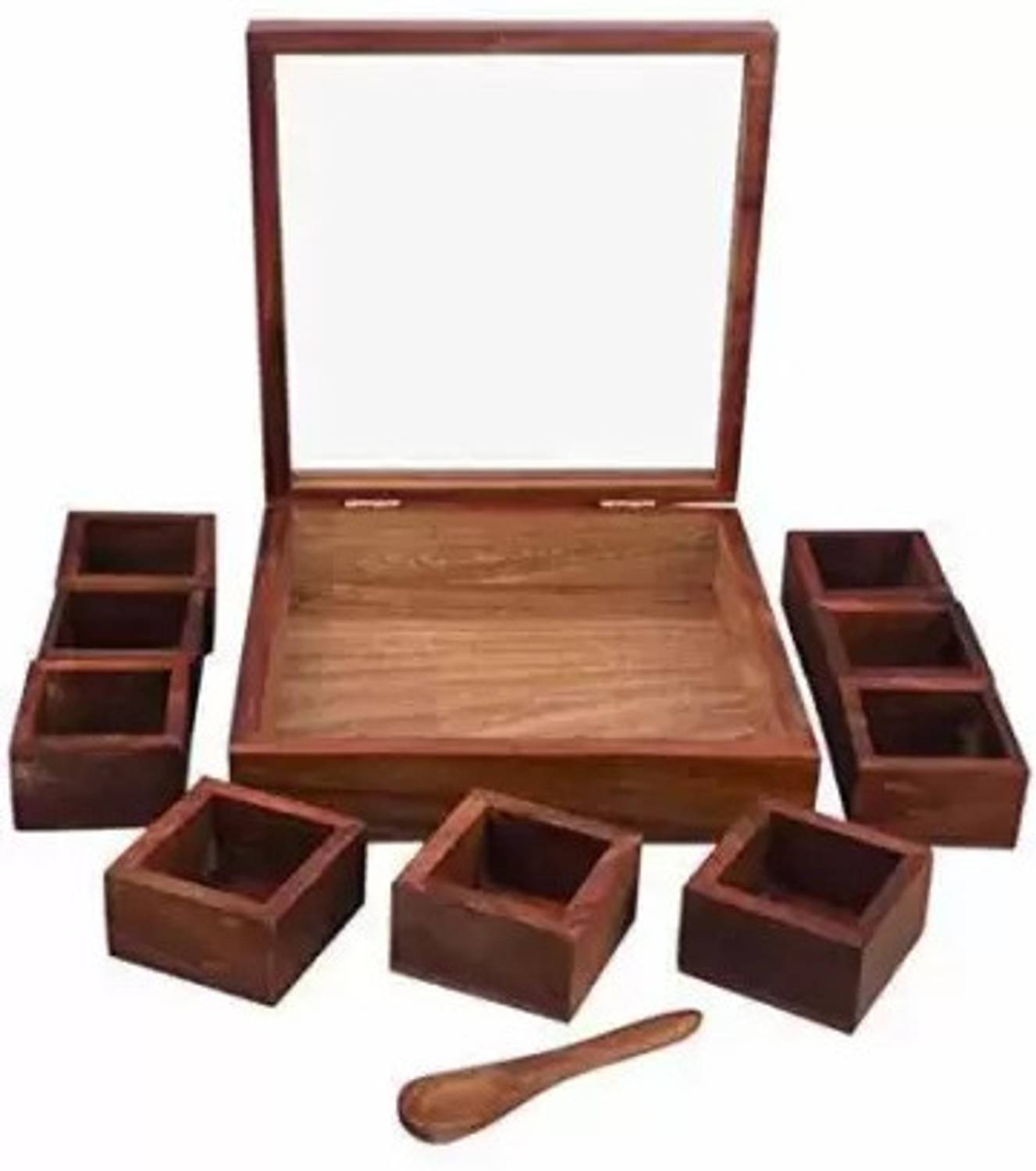 artival craft Spice Set Glass, Wooden