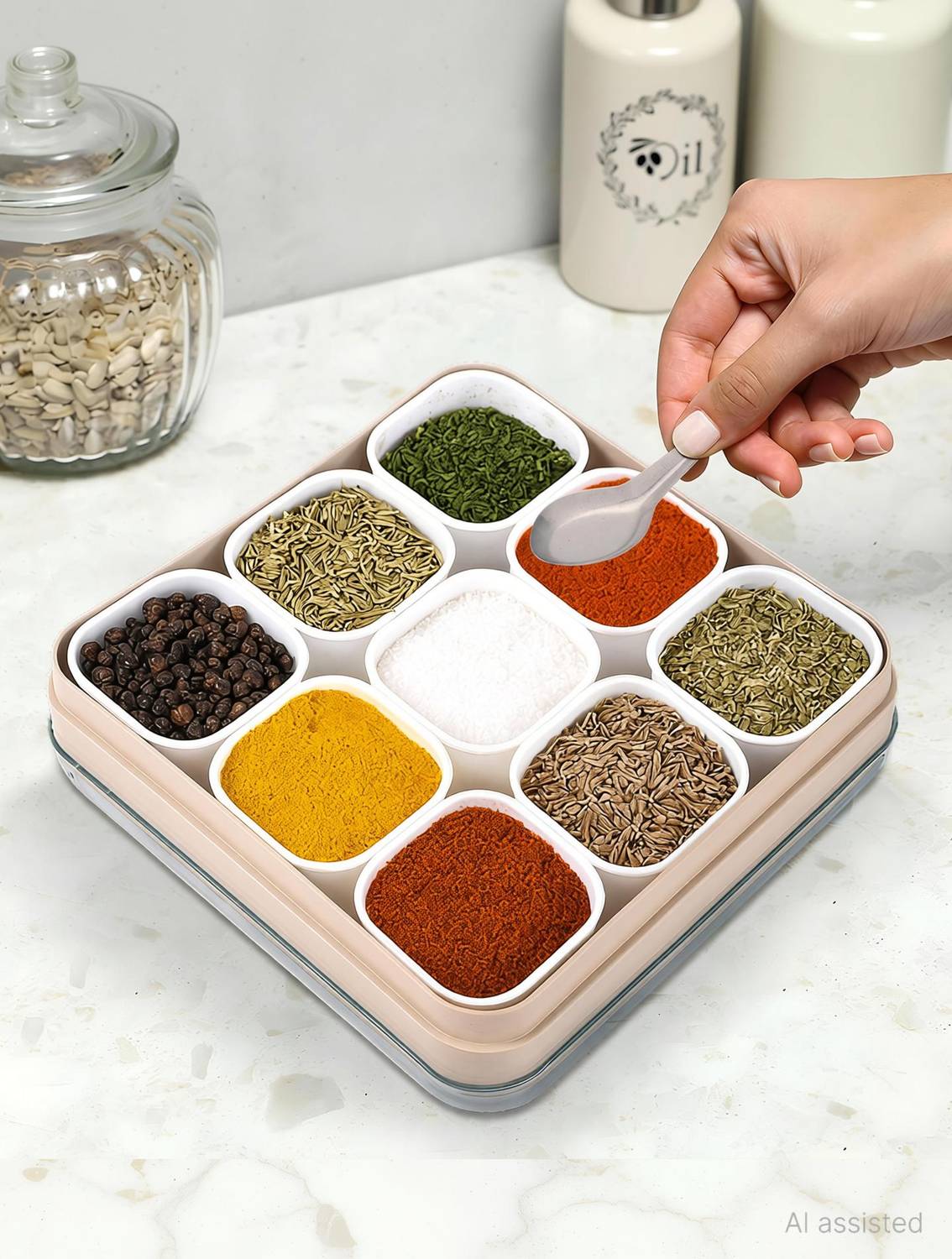 AARVIKAA Spice Set Plastic
