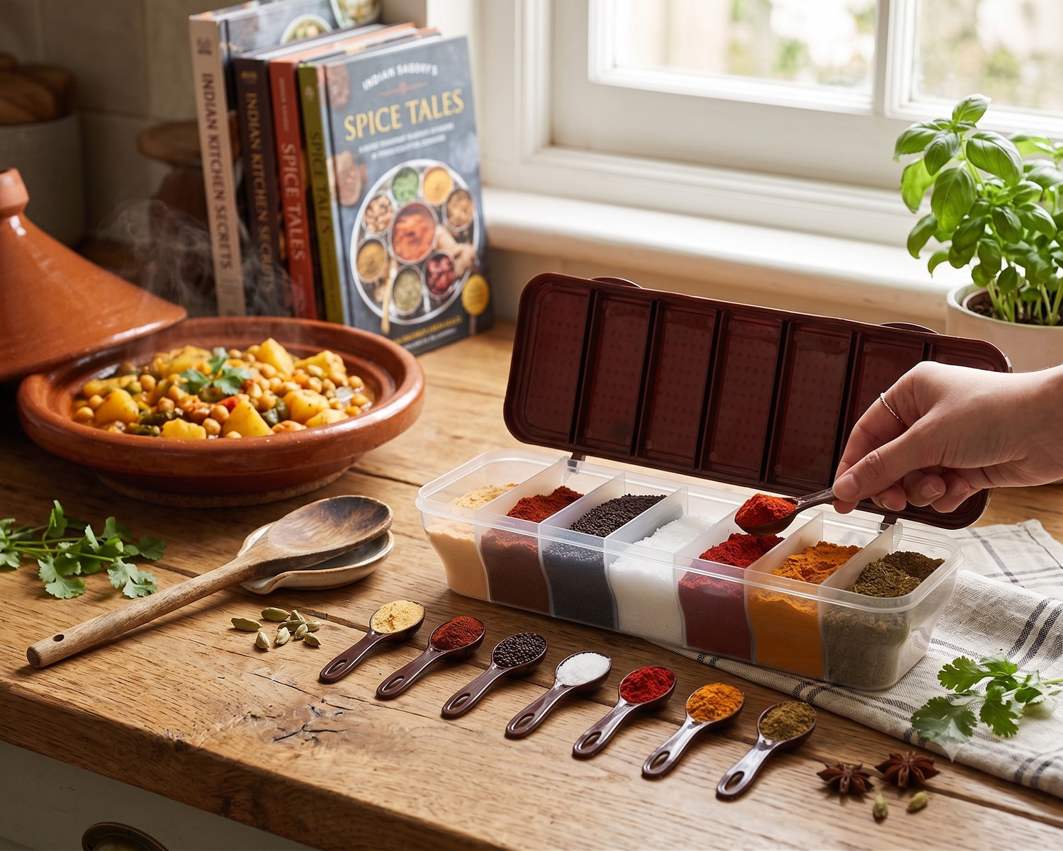Image of DIHOK Spice Set Polypropylene, Plastic
