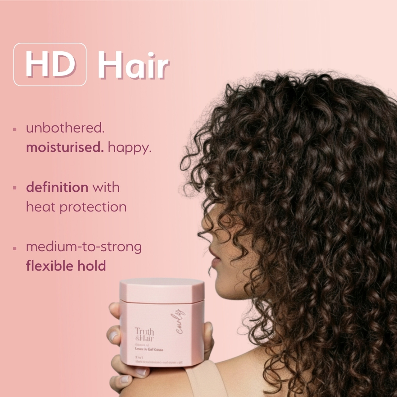Image of Truth & Hair Curly 3-in-1 Styler | Leave-In Conditioner + Curl Cream + Defining Gel