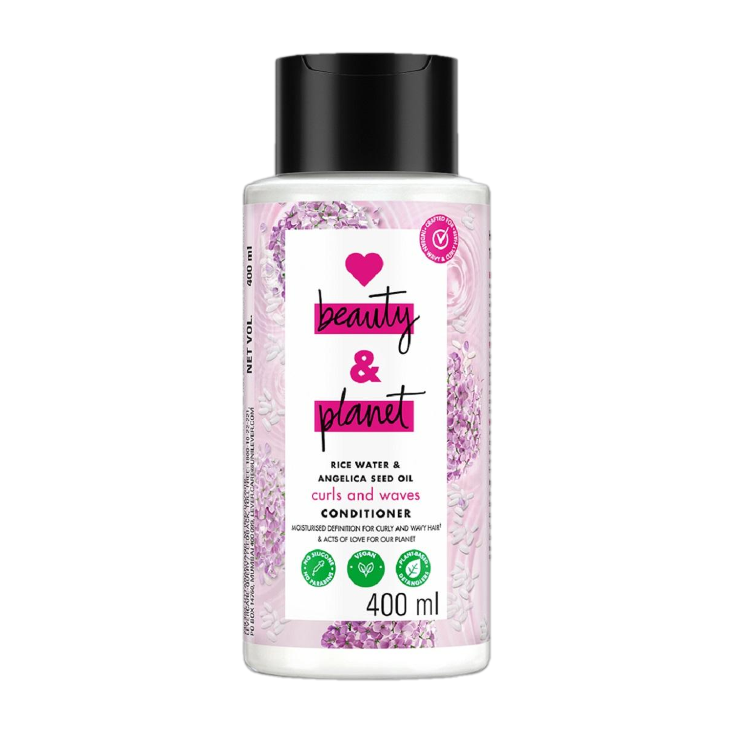 Image of Love Beauty And Planet Rice Water & Angelica Seed Oil Silicone Free Conditioner for curly & wavy hair