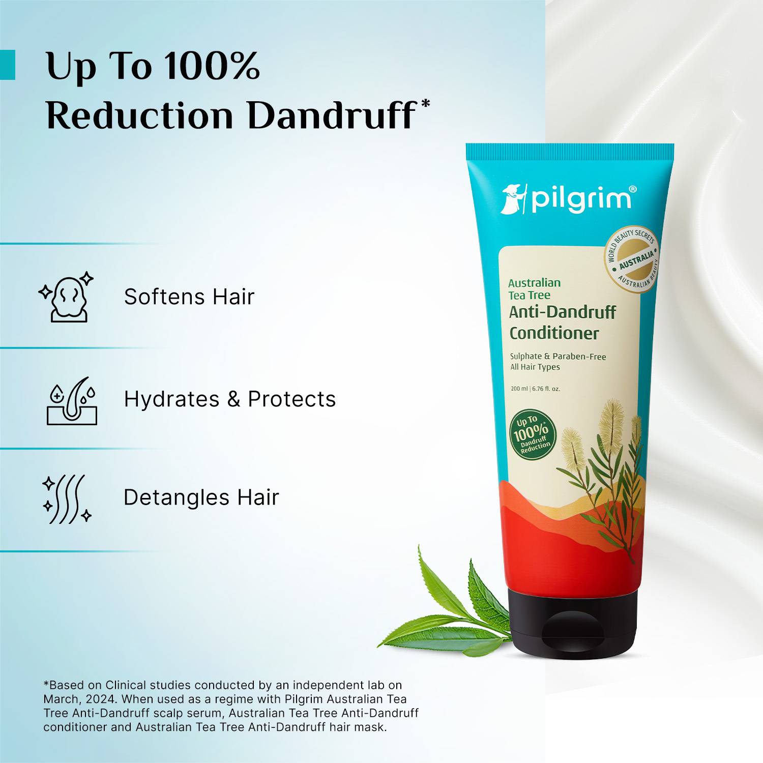 Pilgrim Australian Tea Tree Anti-Dandruff Conditioner - Image 3