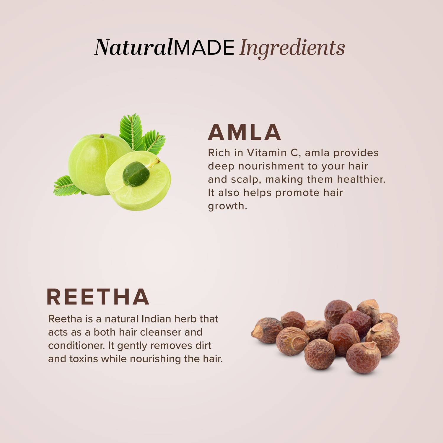 KHADI Amla & Reetha Hair Conditioner 120ml - Image 3