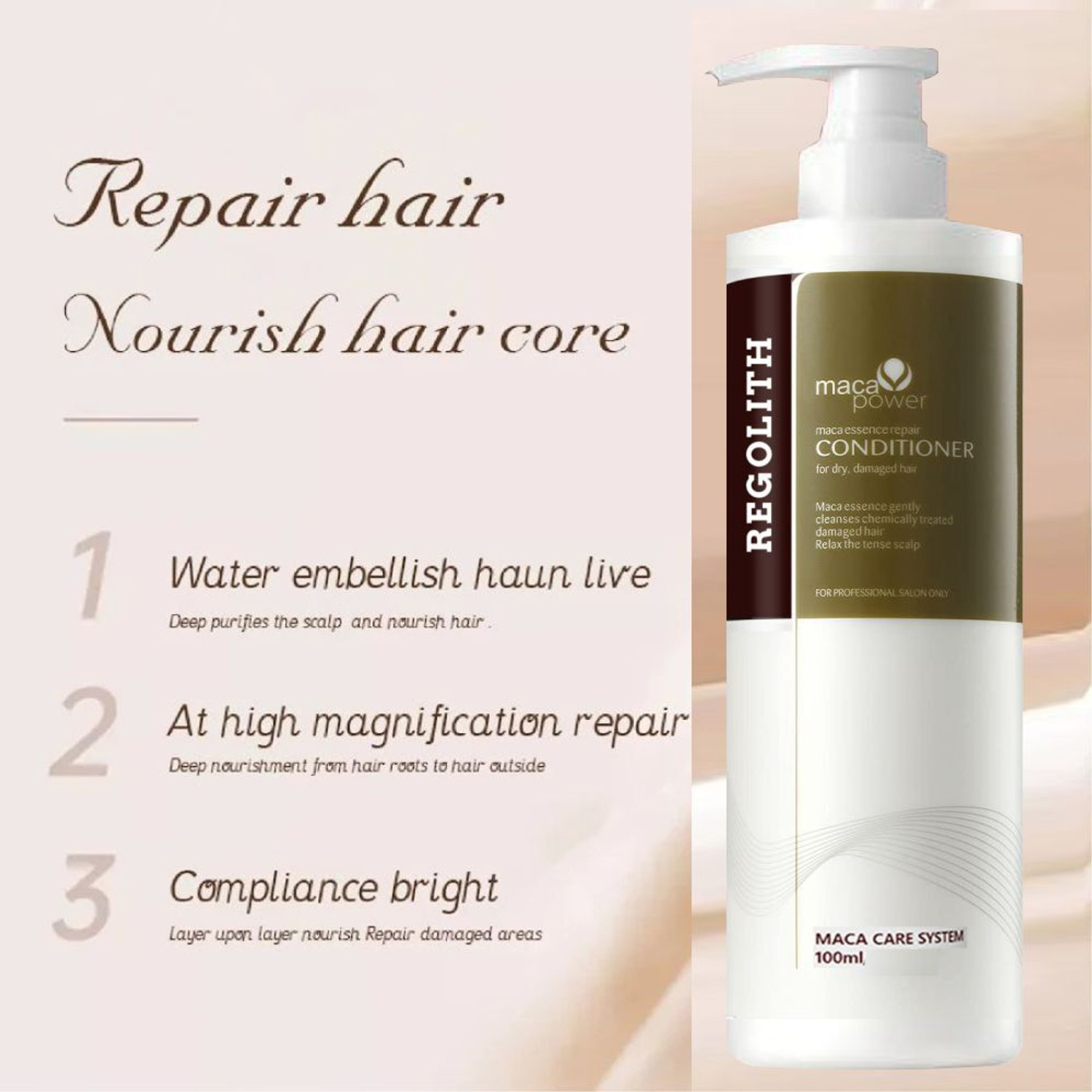 Image of Regolith Maca Power Hair Repair Conditioner for Soft Smooth and Restored Hair