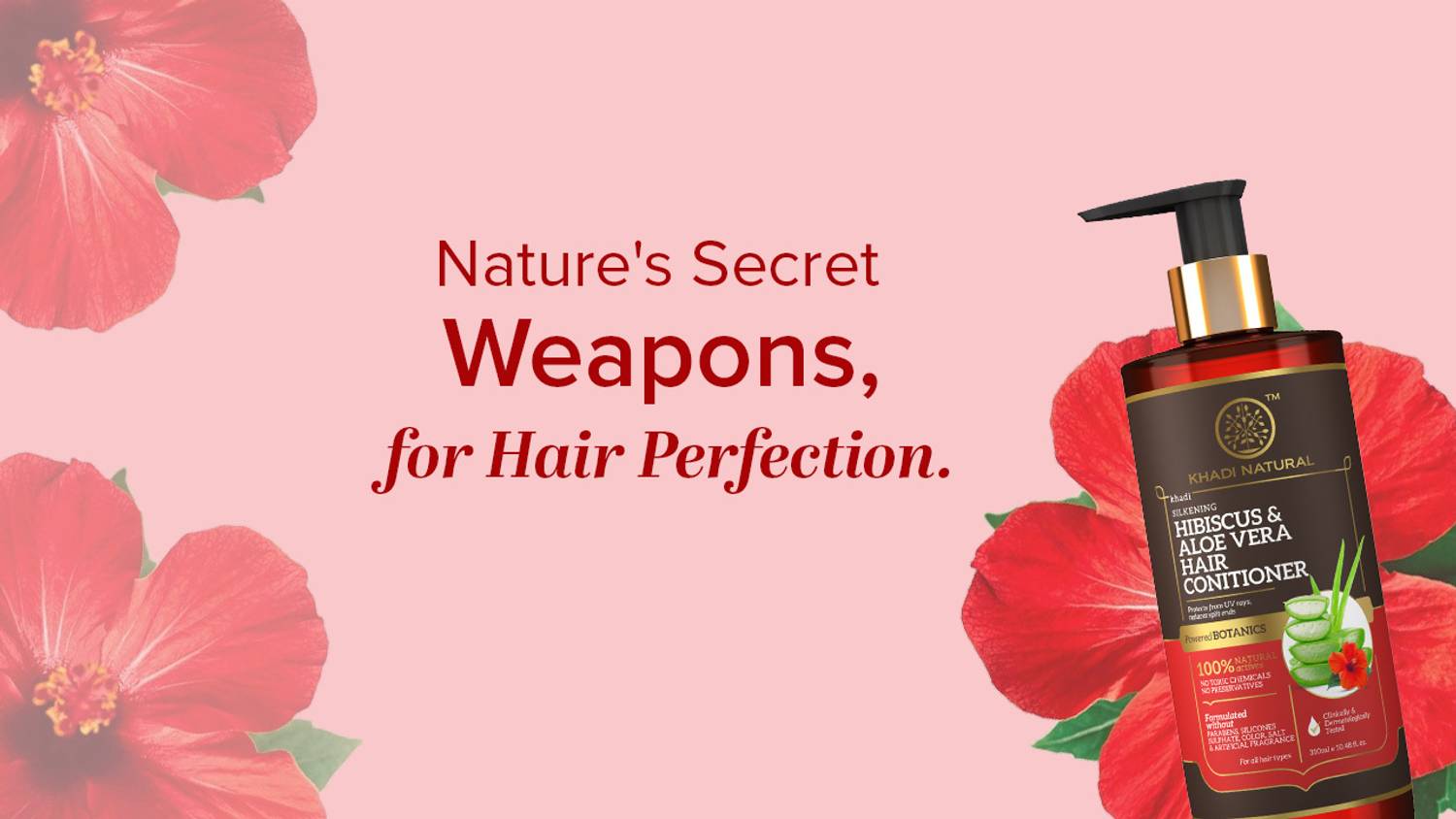 KHADI Powered Botanics Hibiscus & Aloe Vera Hair Conditioner - Image 3