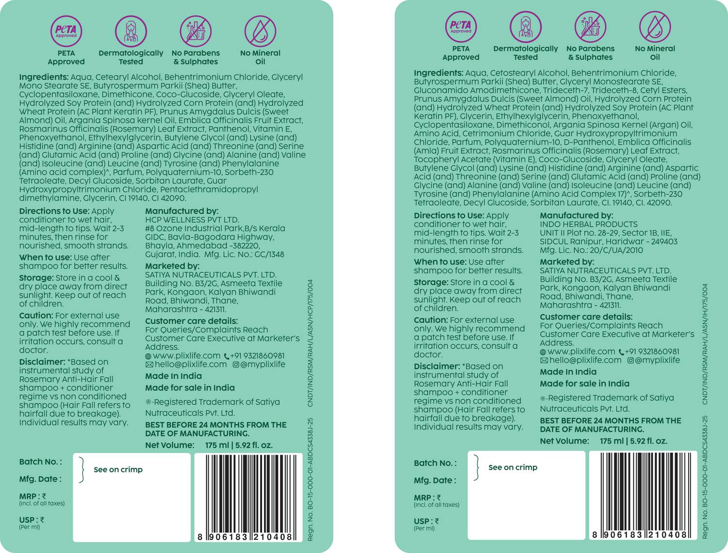 The Plant Fix Rosemary Anti Hair Fall Conditioner - Image 2