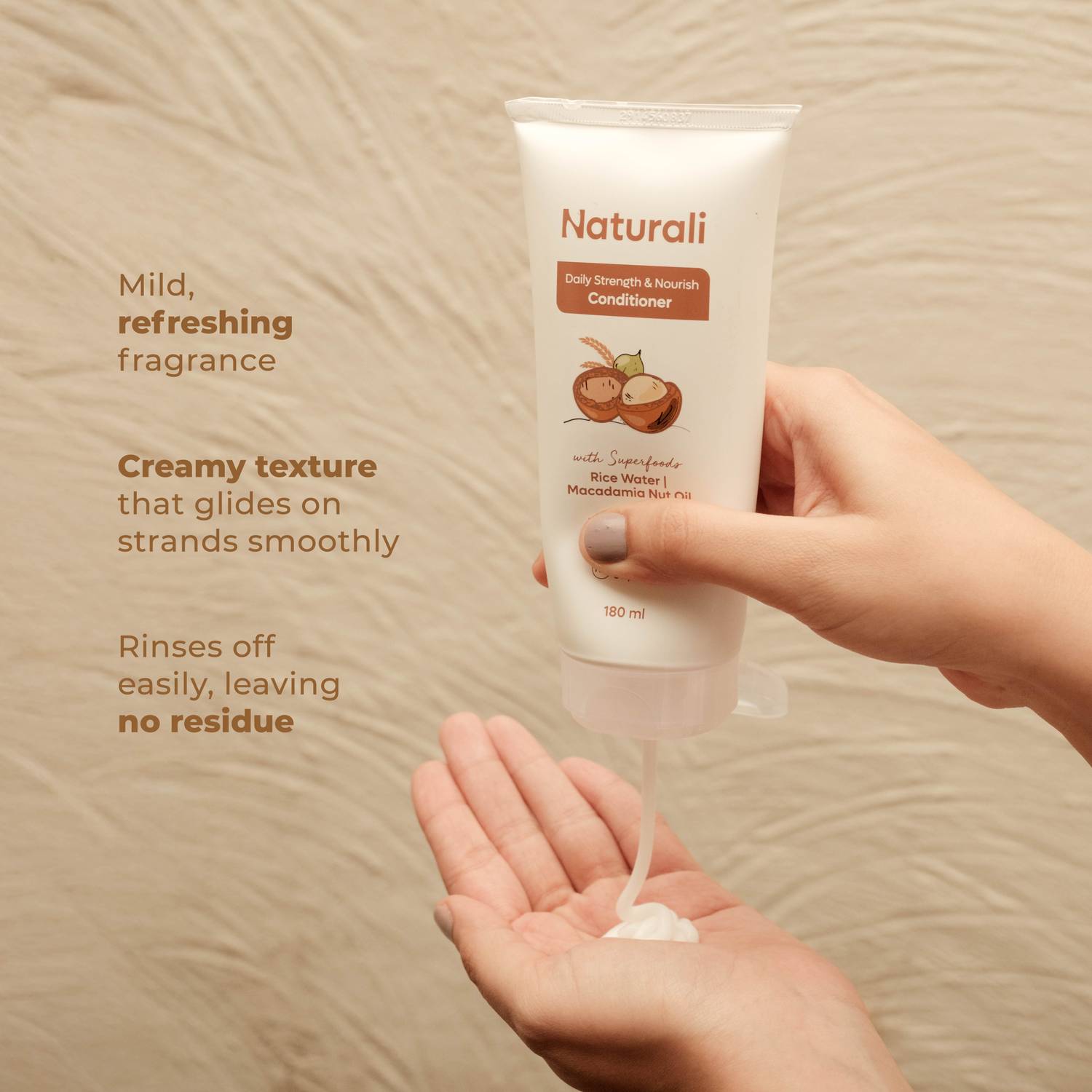 Naturali Daily Strength & Nourish Conditioner 180 ml - Image 5