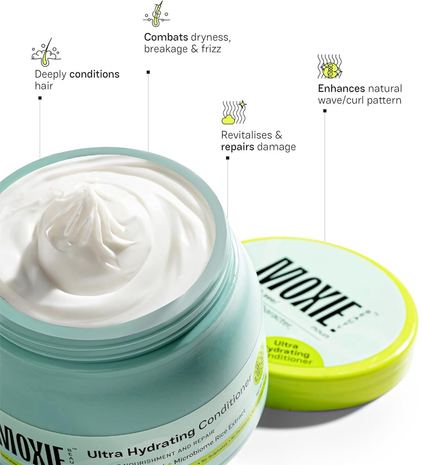 Image of MOXIE BEAUTY Ultra Hydrating Conditioner-Intense Nourishment with Triple Butter Blend