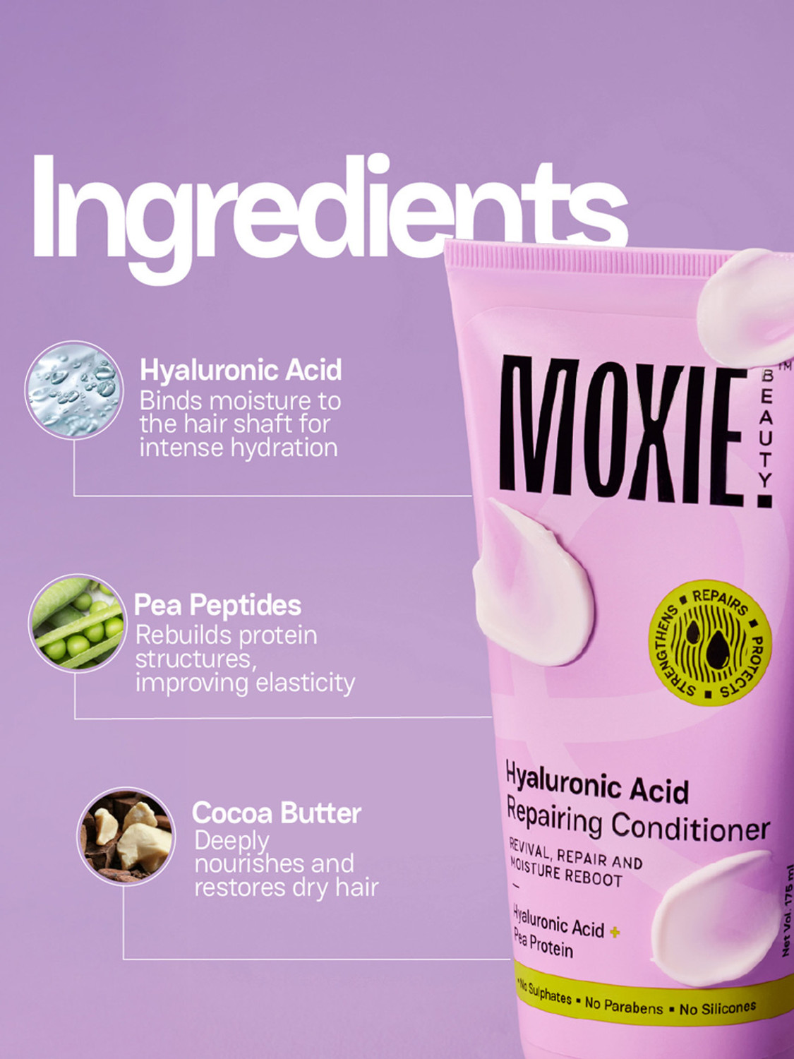Image of MOXIE BEAUTY Hyaluronic Acid Repairing Conditioner