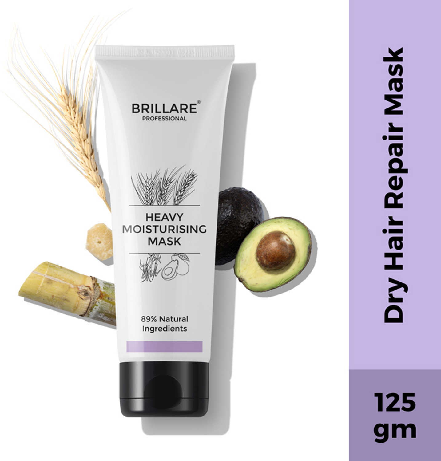 Image of BRILLARE Professional Heavy Moisturising Hair Mask for Dry, Damaged & Frizzy Hair